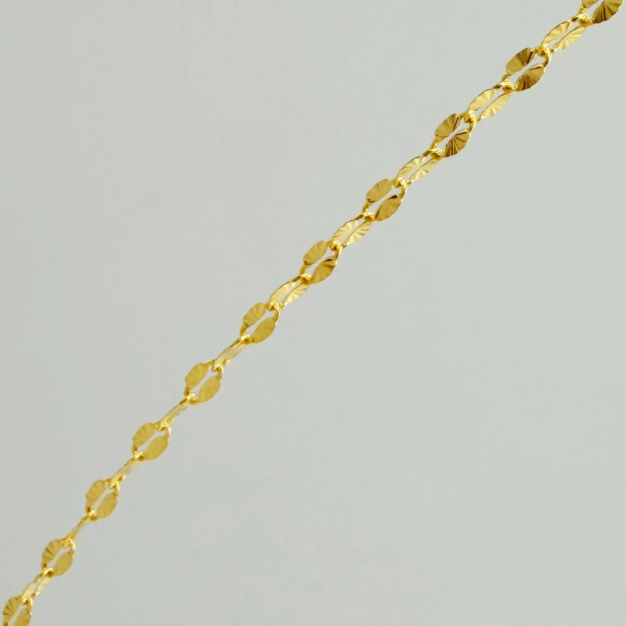 Cadena Flor Espejo 0.8gr / 45cm / 0.5mm Oro Amarillo +3 18K % - Image 5