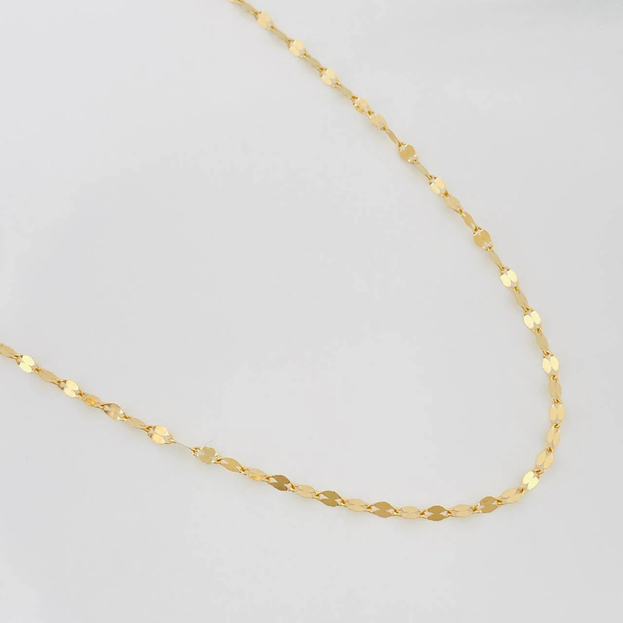 Cadena Flor Espejo 1.05 g / 45 cm / 1.85 mm Oro Amarillo 18K