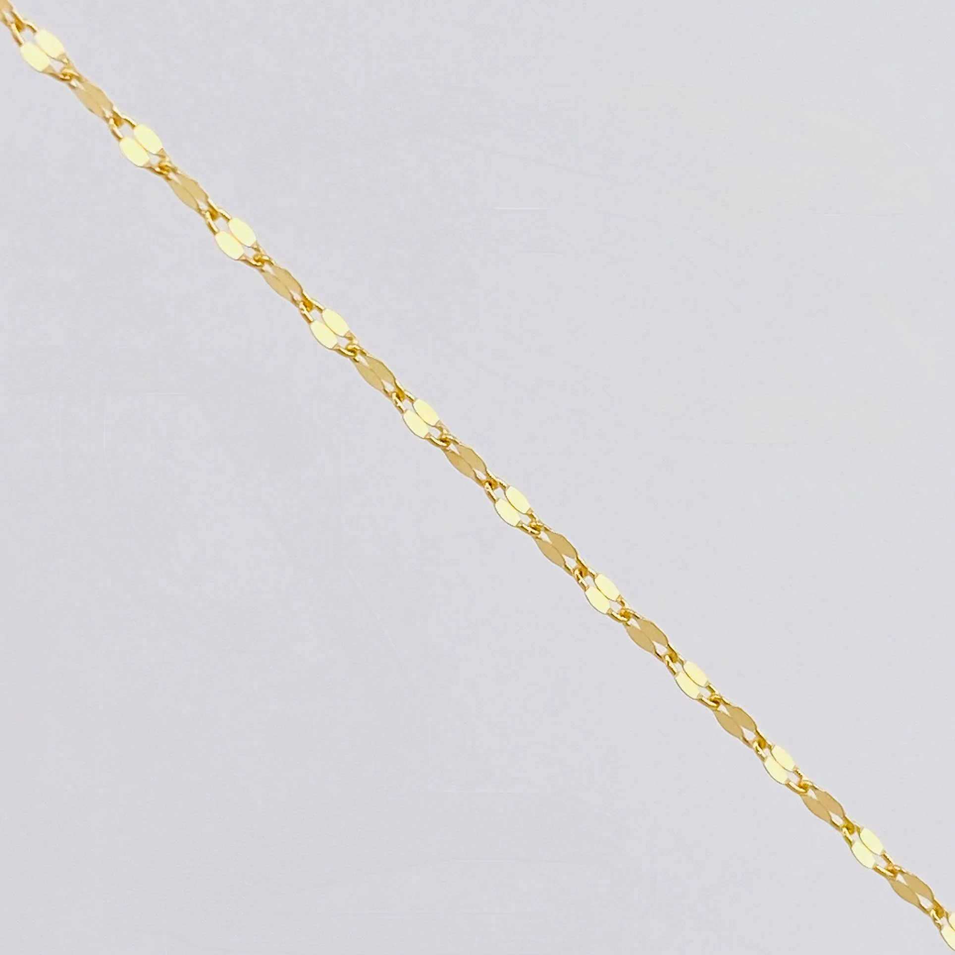 Cadena Flor Espejo 1gr / 50cm / 1.1mm Oro Amarillo +3 18K © - Image 3
