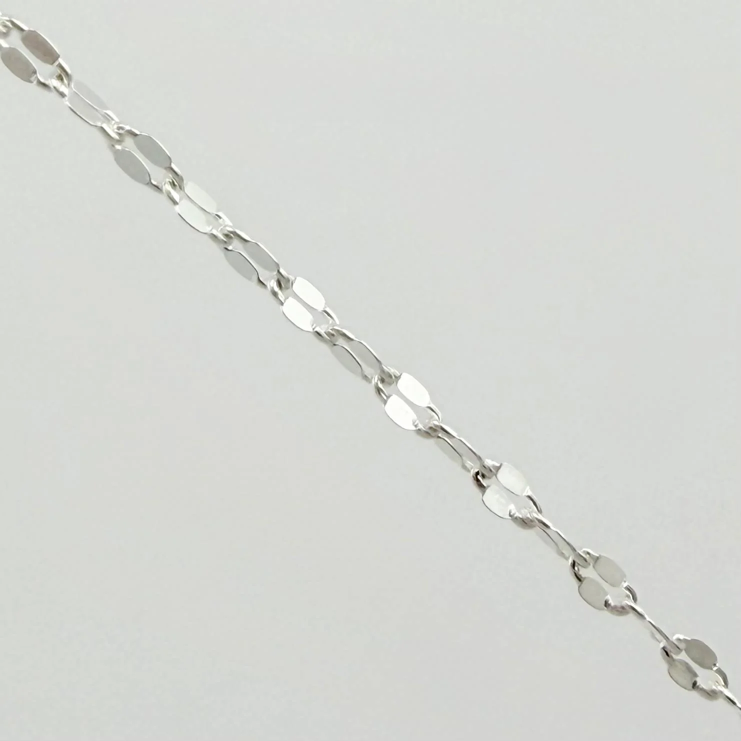 Cadena Flor Espejo 3.4gr / 70cm / 2mm Plata 925 * - Image 3