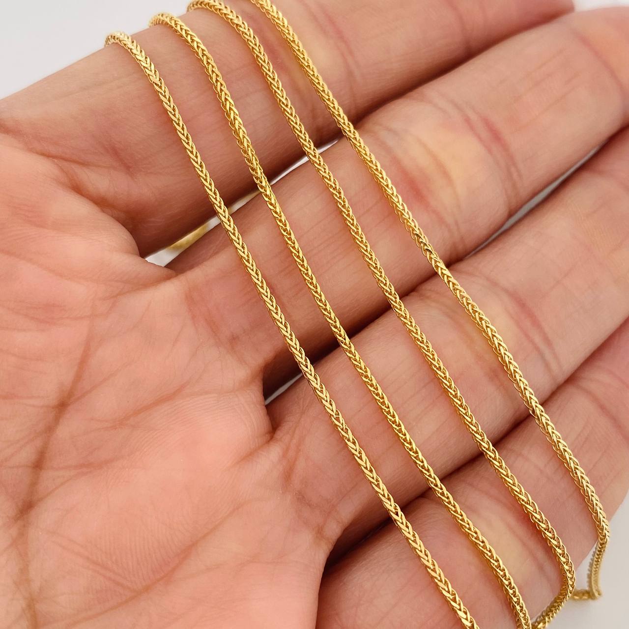 Cadena Franco 2gr / 60.2cm / 0.93mm Oro Amarillo +3 18K $ - Image 3