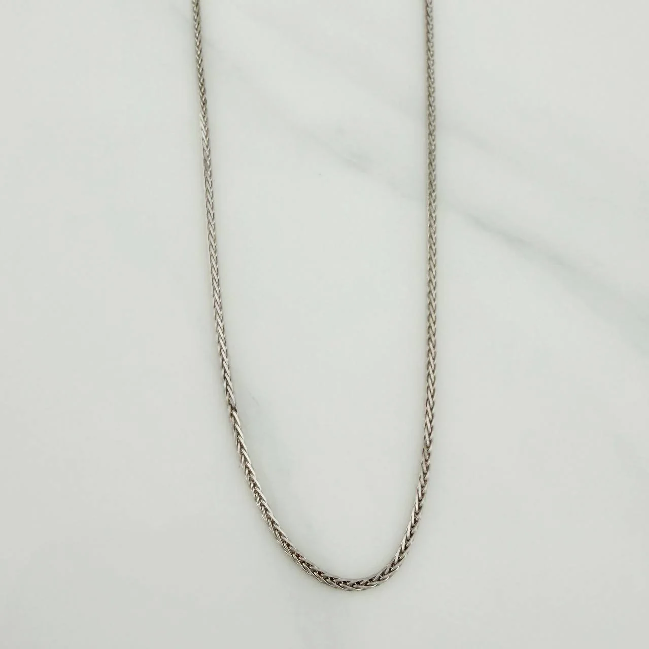 Cadena Franco 3.95gr / 45.4cm / 1.04mm Oro Blanco +3 18K % - Image 3