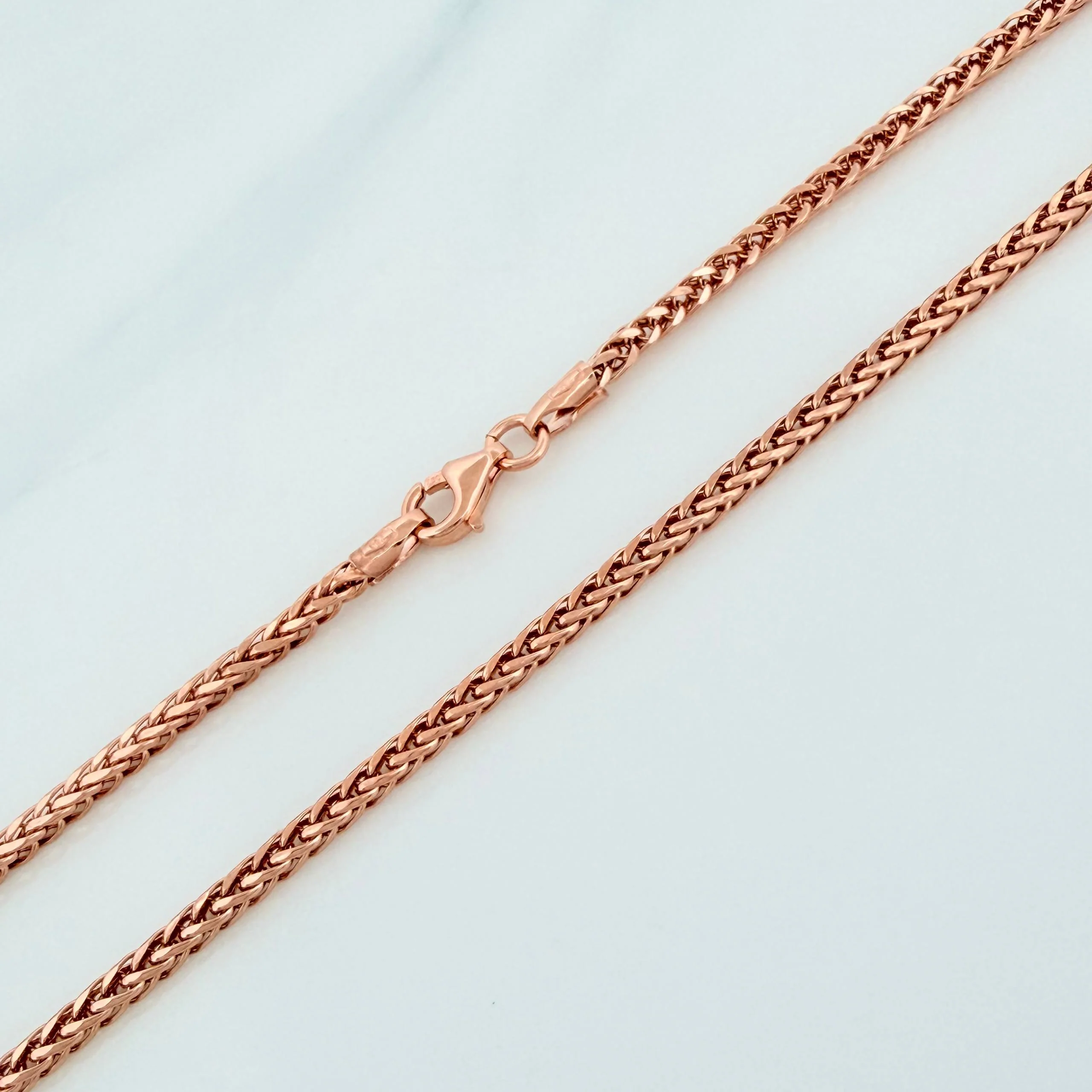 Cadena Franco 5.65g / 60cm / 2.3mm Oro Rosa 18K - Image 3