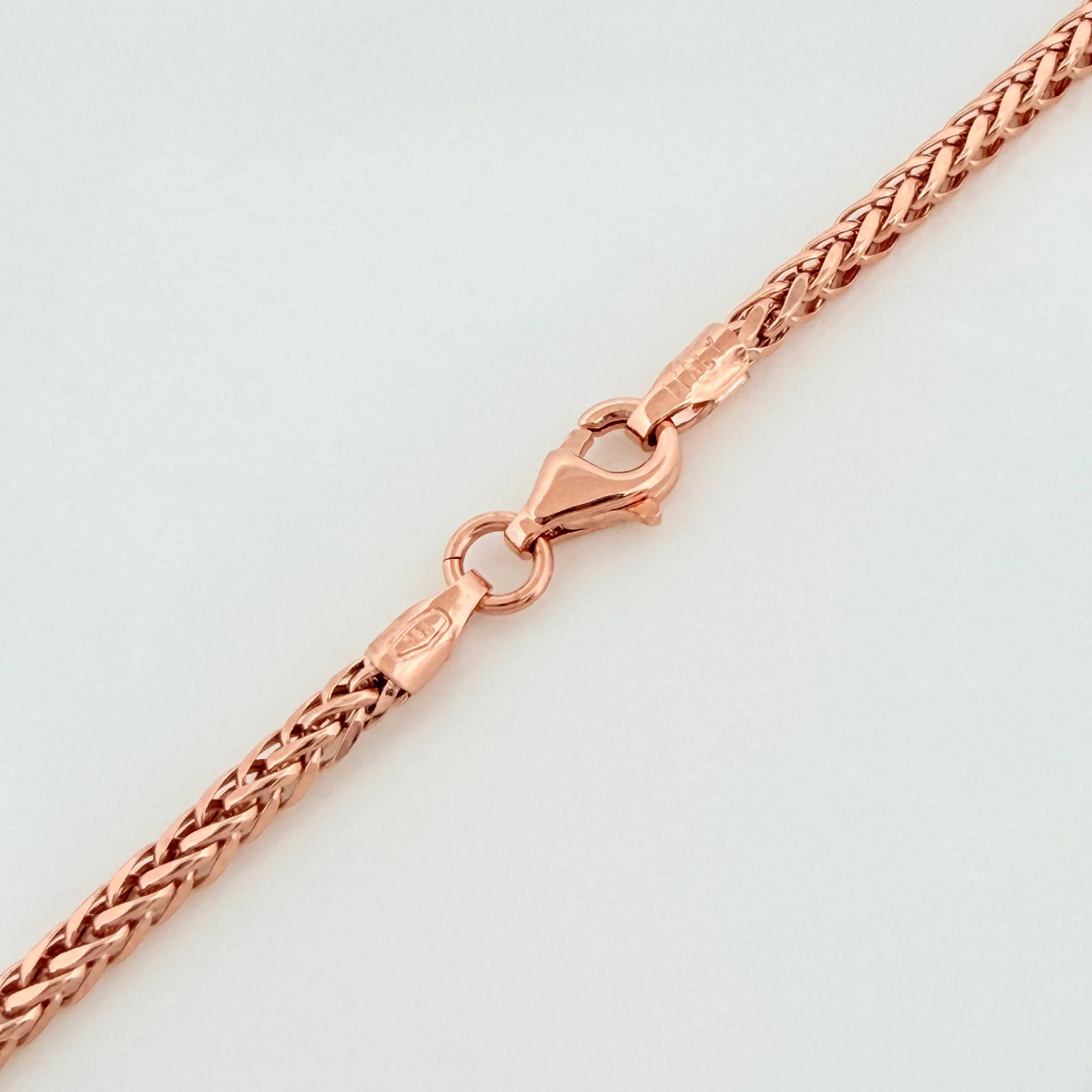 Cadena Franco 5.7g / 60cm / 2mm Oro Rosa 18K - Image 3