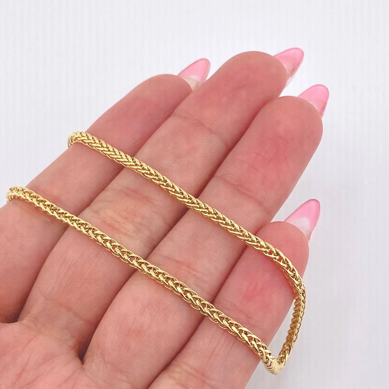 Cadena Franco 7gr / 60cm / 2.2mm Oro Amarillo 18K - Image 4