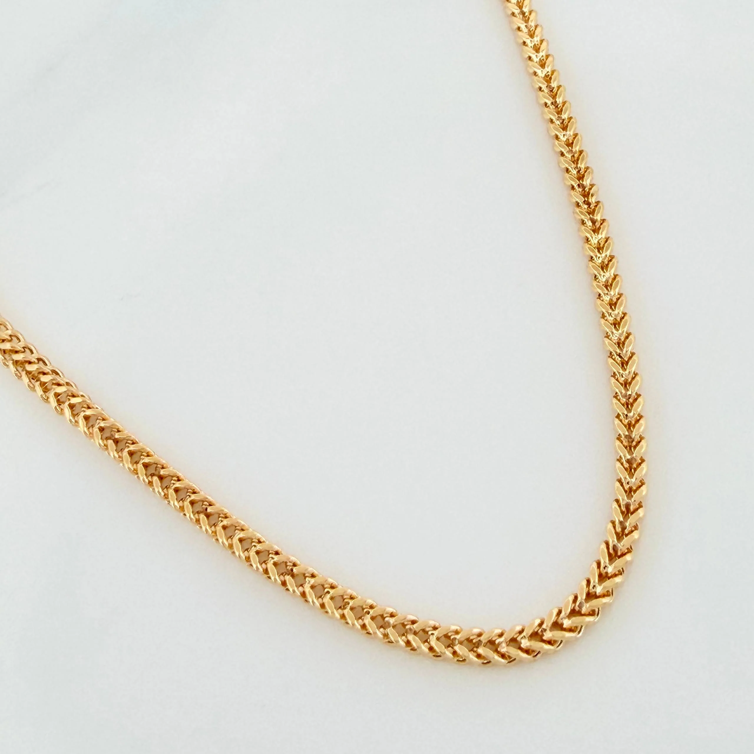 Cadena Franco 9.65g / 60cm / 1.1mm Oro Amarillo 18K