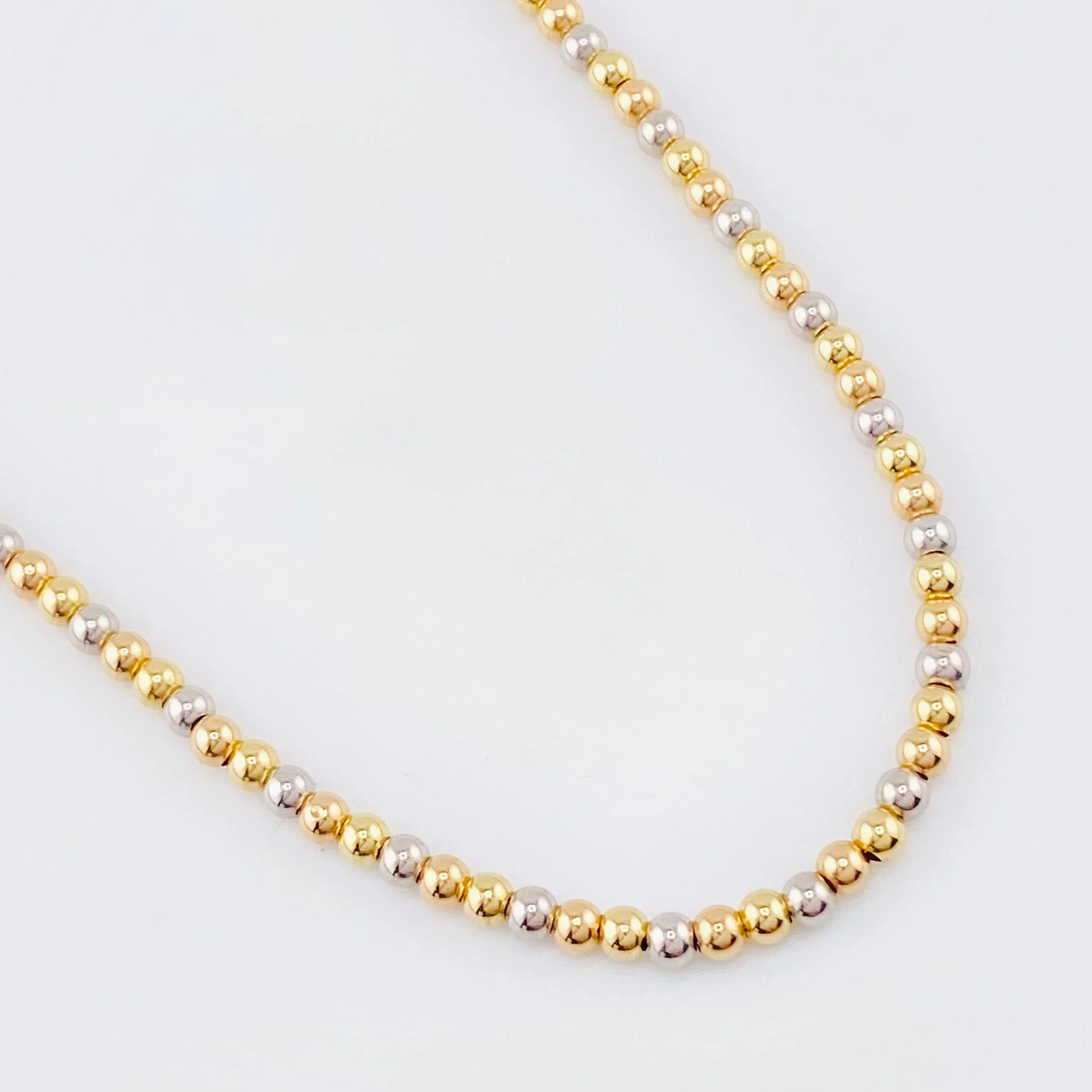 Cadena Gargantilla Militar 2.8gr / 45cm / 3mm Tres Oros +3 18K *