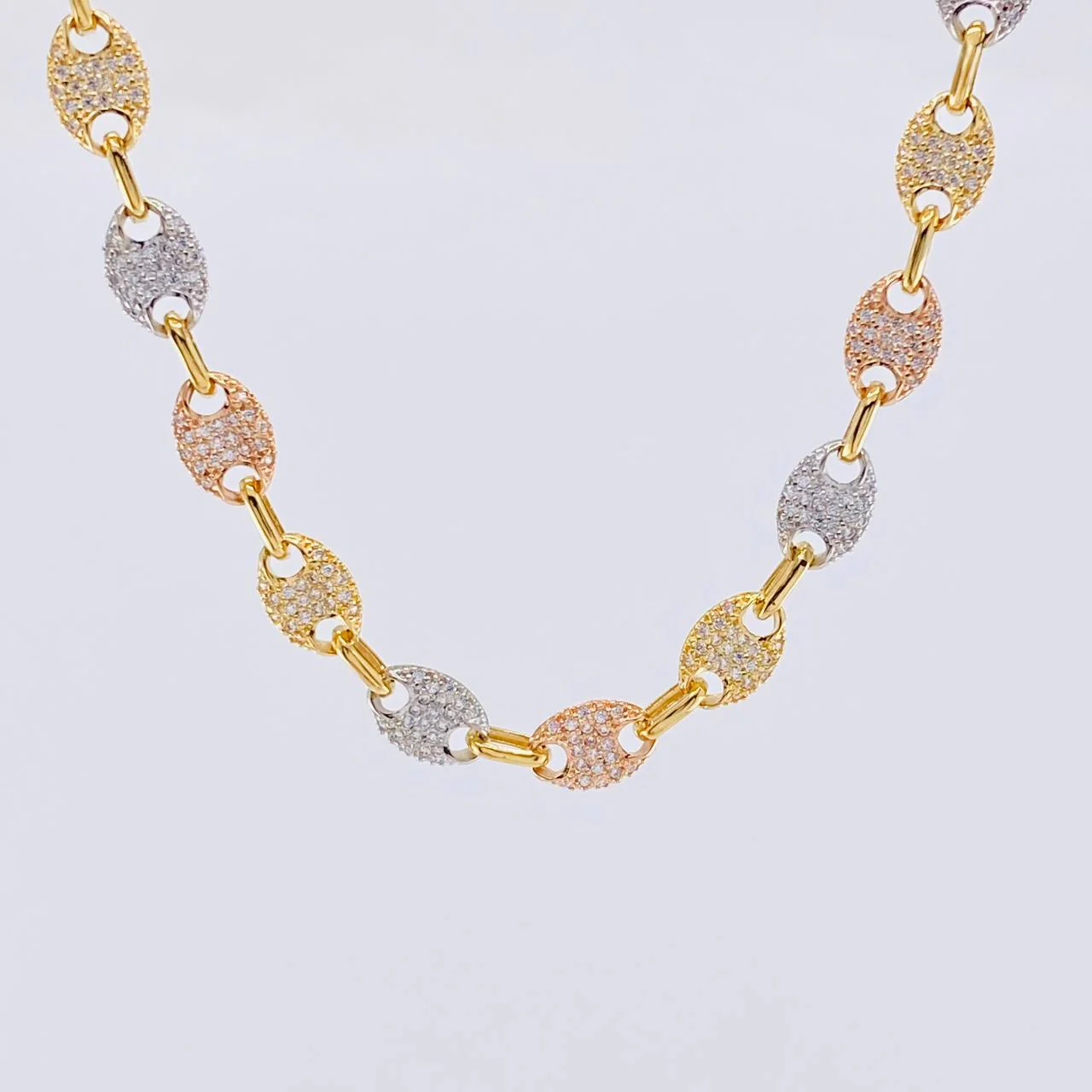 Cadena GC 30g / 46.4cm / 7mm Tres Oros 18K - Image 2