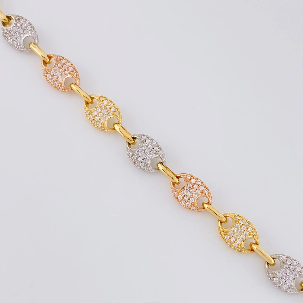 Cadena GC 30g / 46.4cm / 7mm Tres Oros 18K - Image 3