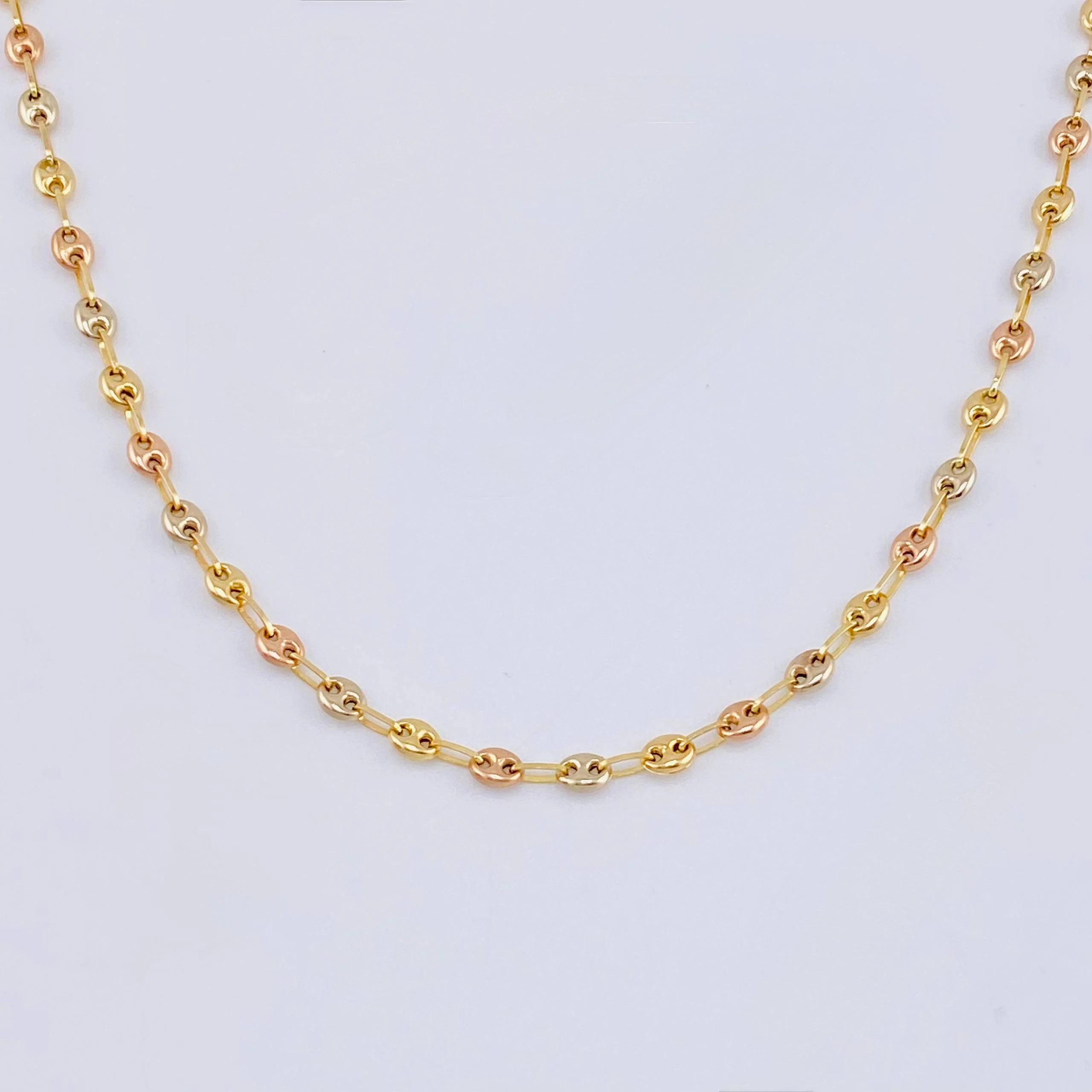 Cadena Gc 7.55gr / 64.5cm / 3.3mm Tres Oros 18K