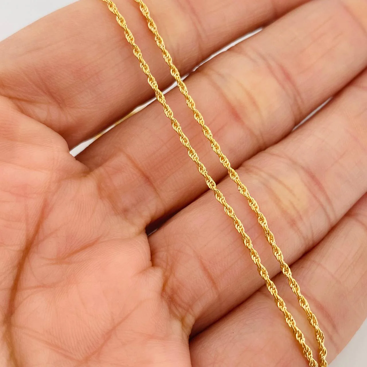 Cadena Lazo 0.85gr / 45cm / 2mm Oro Amarillo +3 & - Image 3