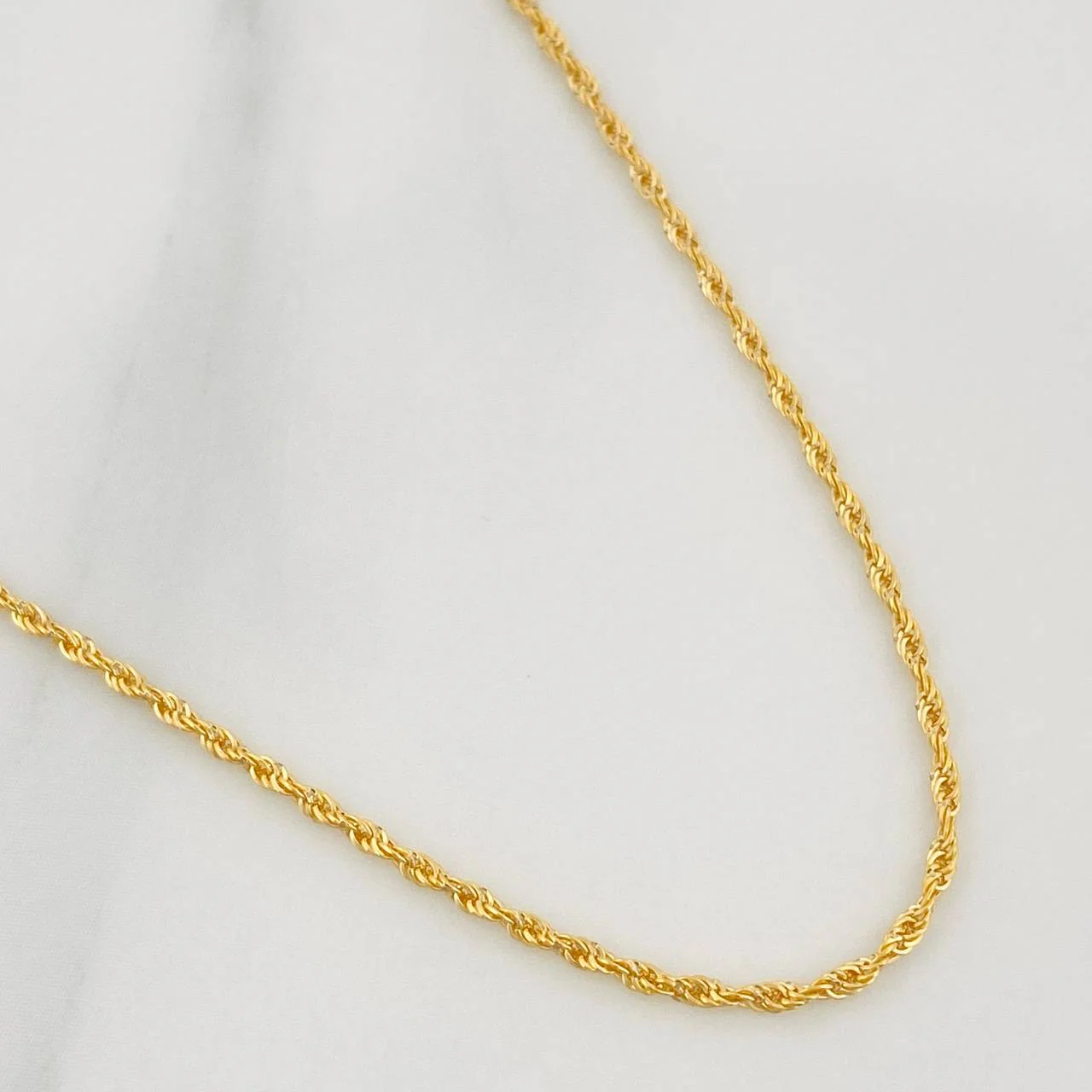 Cadena Lazo 0.95gr / 50cm / 1mm Oro Amarillo +3 $ - Image 2