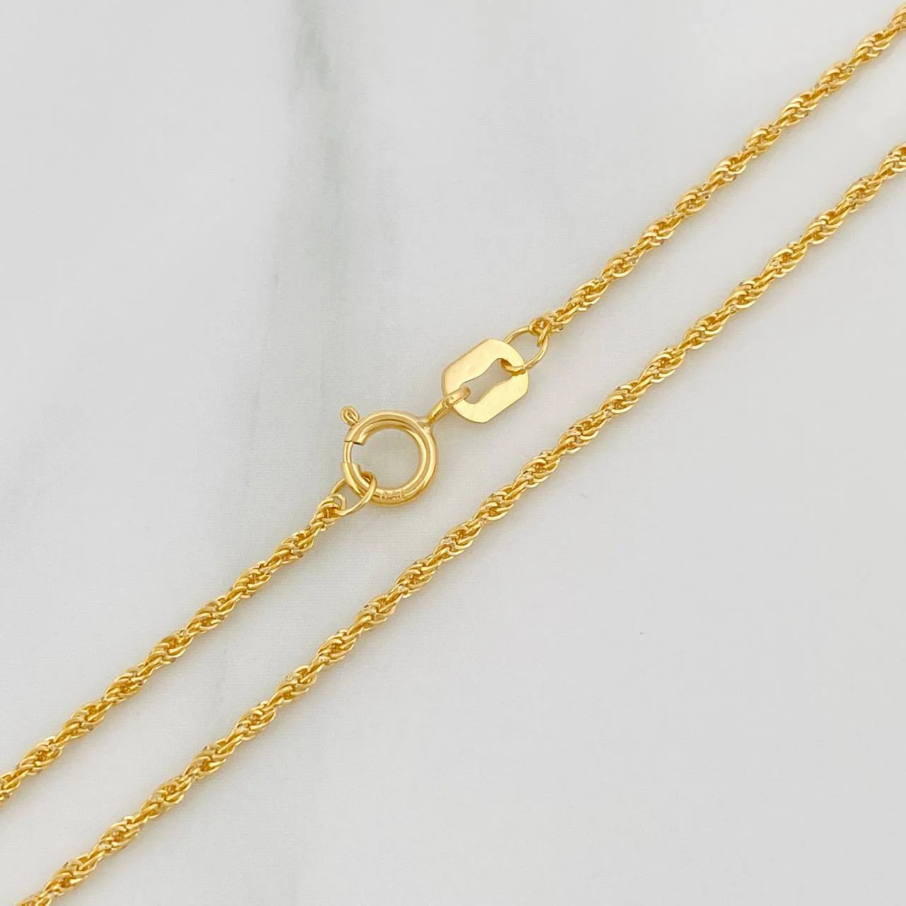 Cadena Lazo 0.9gr / 49.7cm / 0.9mm Oro Amarillo +3 18K & - Image 2