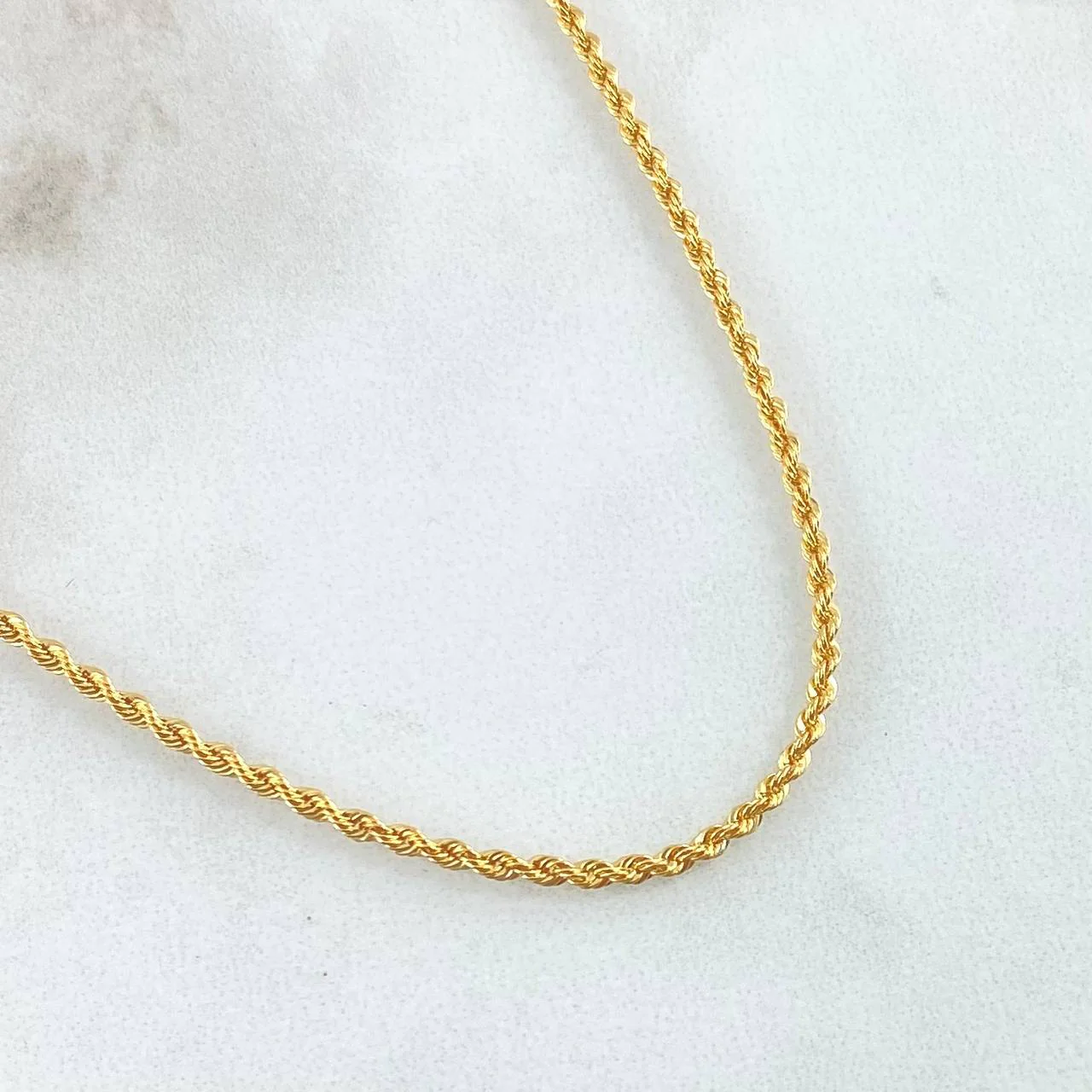 Cadena Lazo 1.55gr / 45cm / 1.7mm Oro Amarillo +3 18K