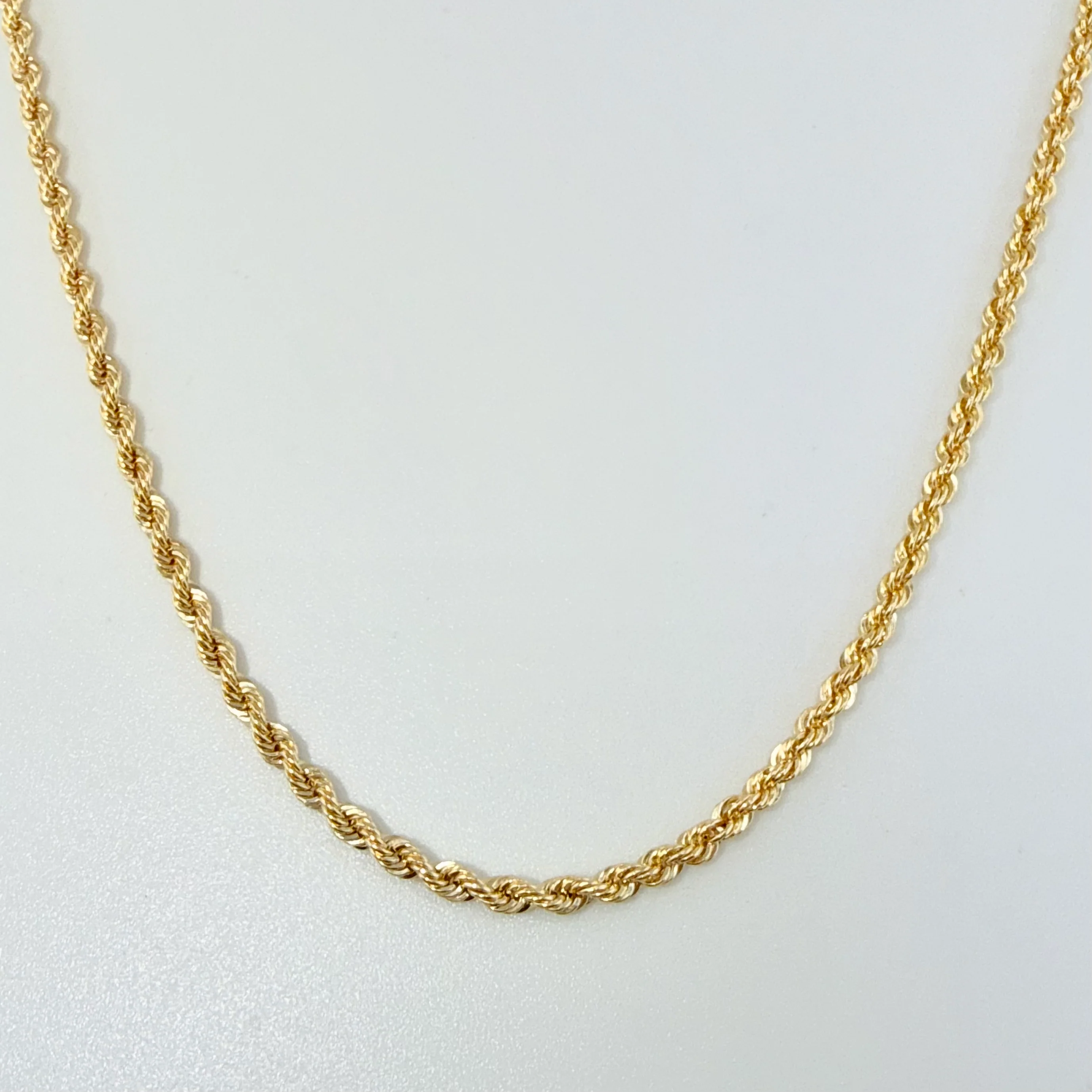 Cadena Lazo 2.2gr / 45cm / 2mm Oro Amarillo +3 18K