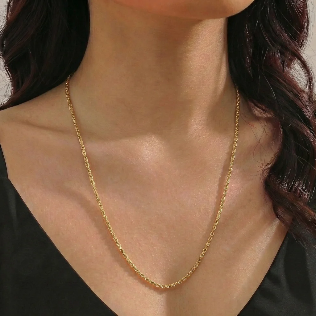 Cadena Lazo 2.4gr / 50cm / 2mm Oro Amarillo +3 18K * - Image 2