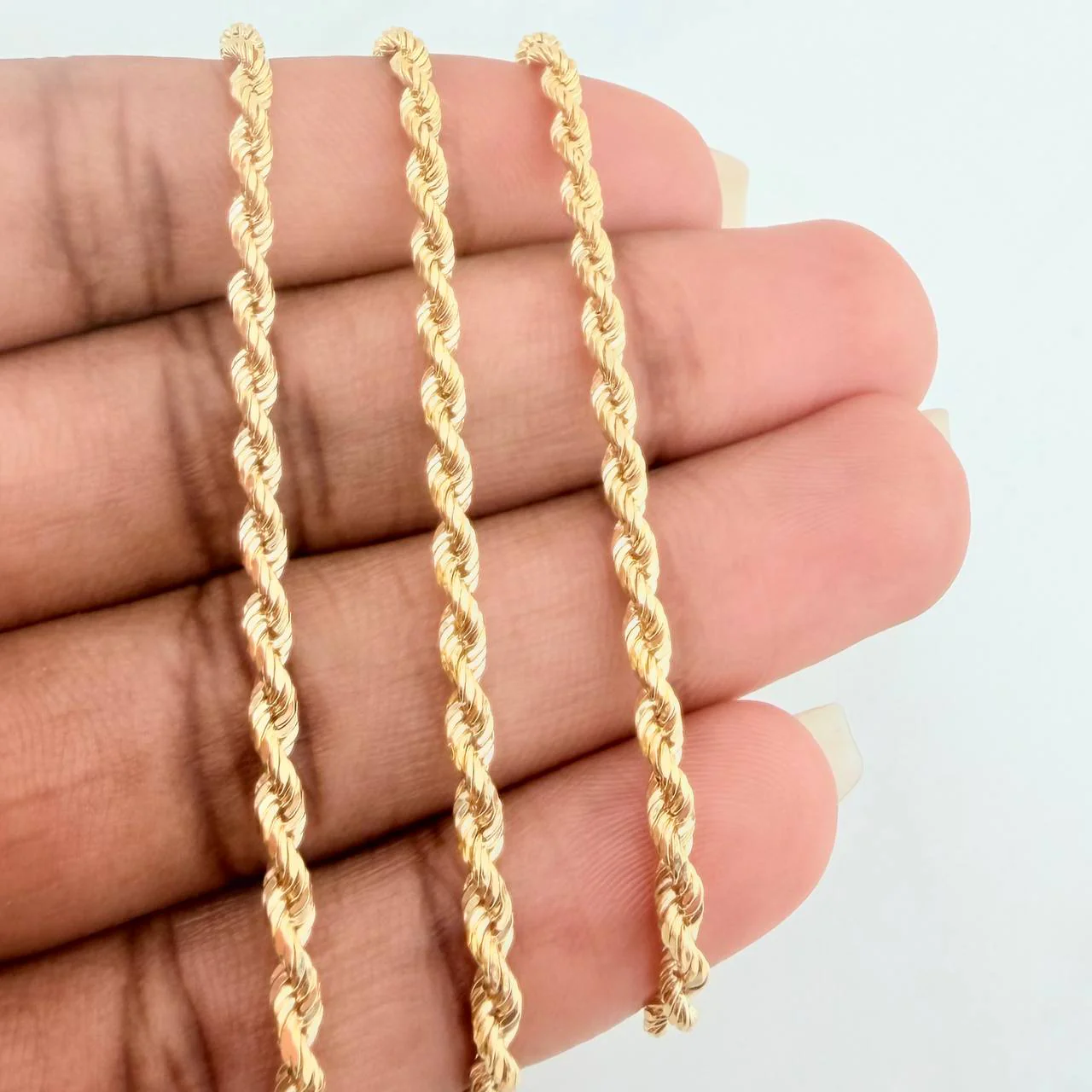 Cadena Lazo 5.75gr / 50cm / 2.4mm Oro Amarillo +3 18K % - Image 3