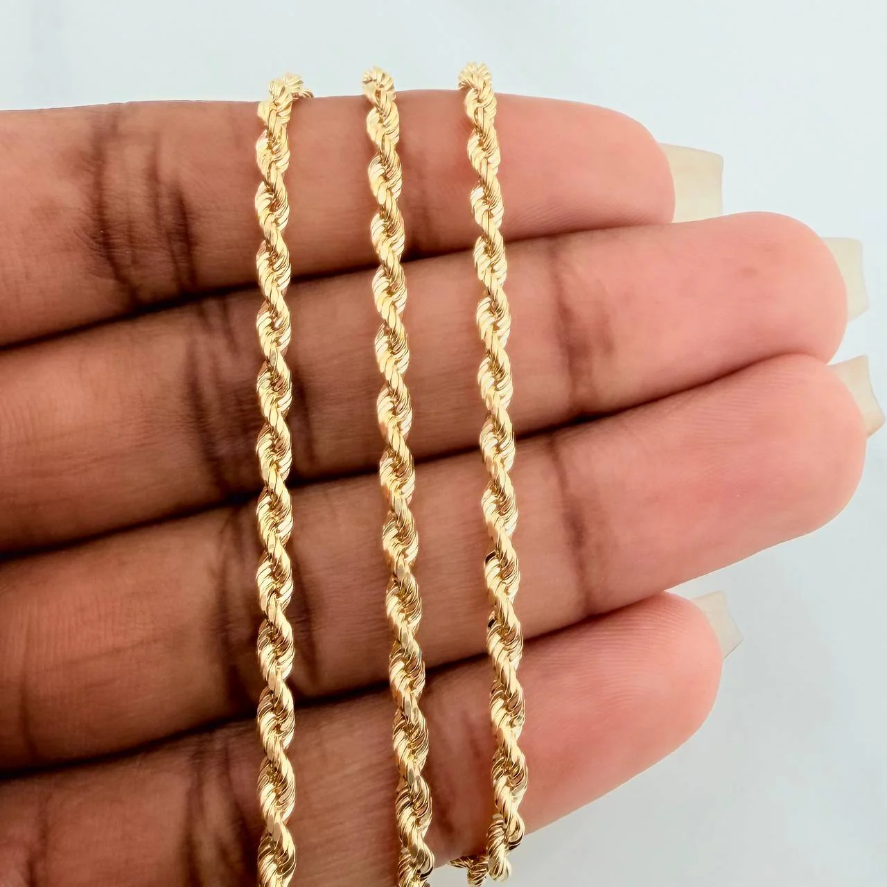 Cadena Lazo 5.7gr / 50cm / 2.5mm Oro Amarillo +3 18K $ - Image 5