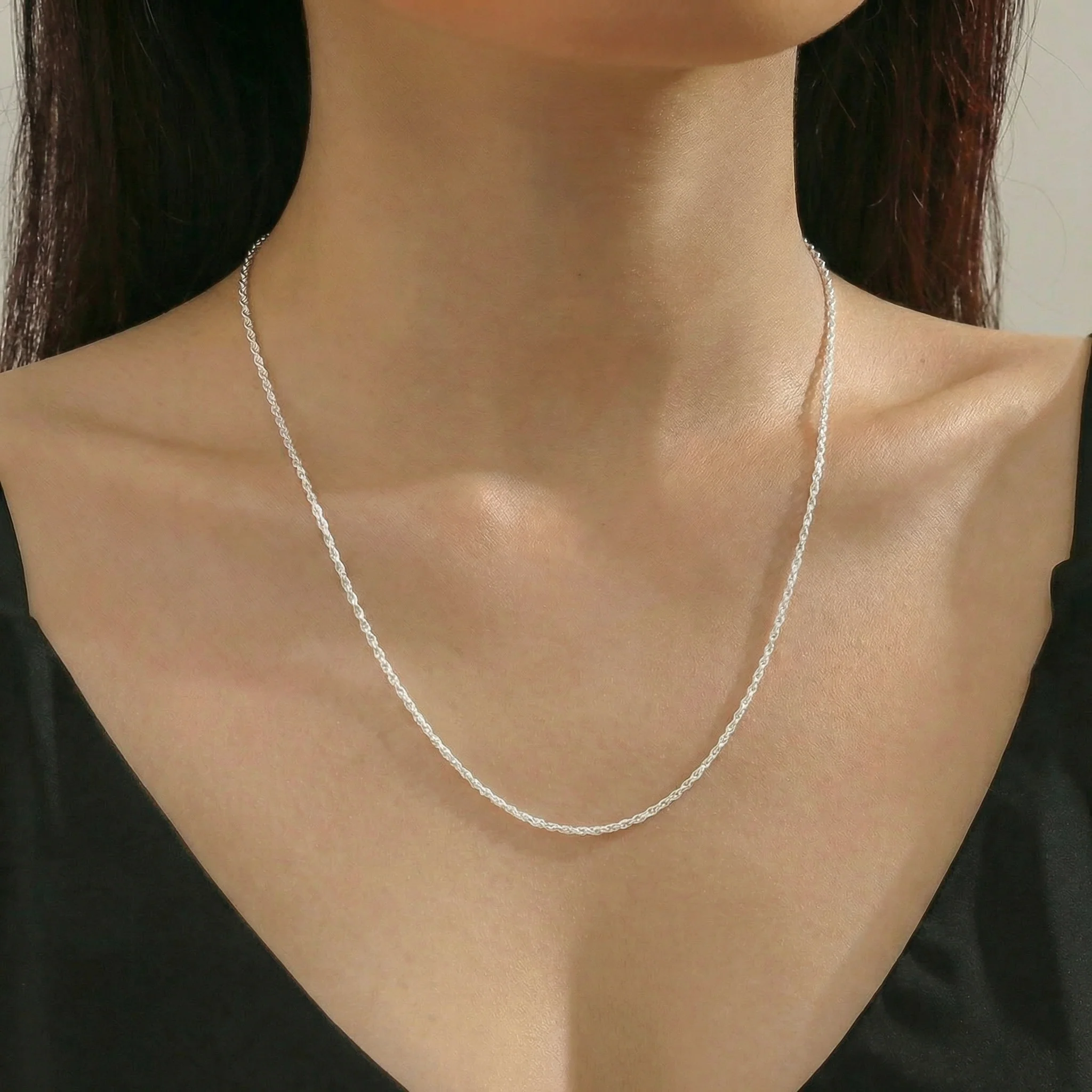 Cadena Lazo 6.5gr / 50cm / 2mm Plata 925 - Image 3