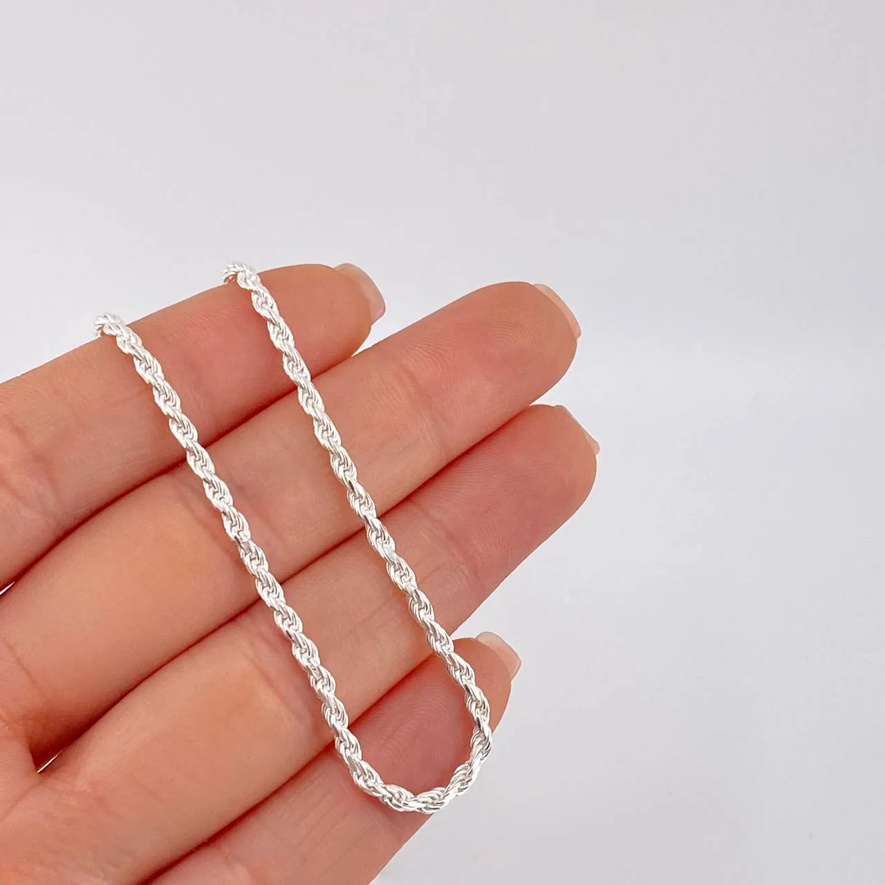 Cadena Lazo 9.5 g / 50 cm / 2.4 mm Plata 925 - Image 3