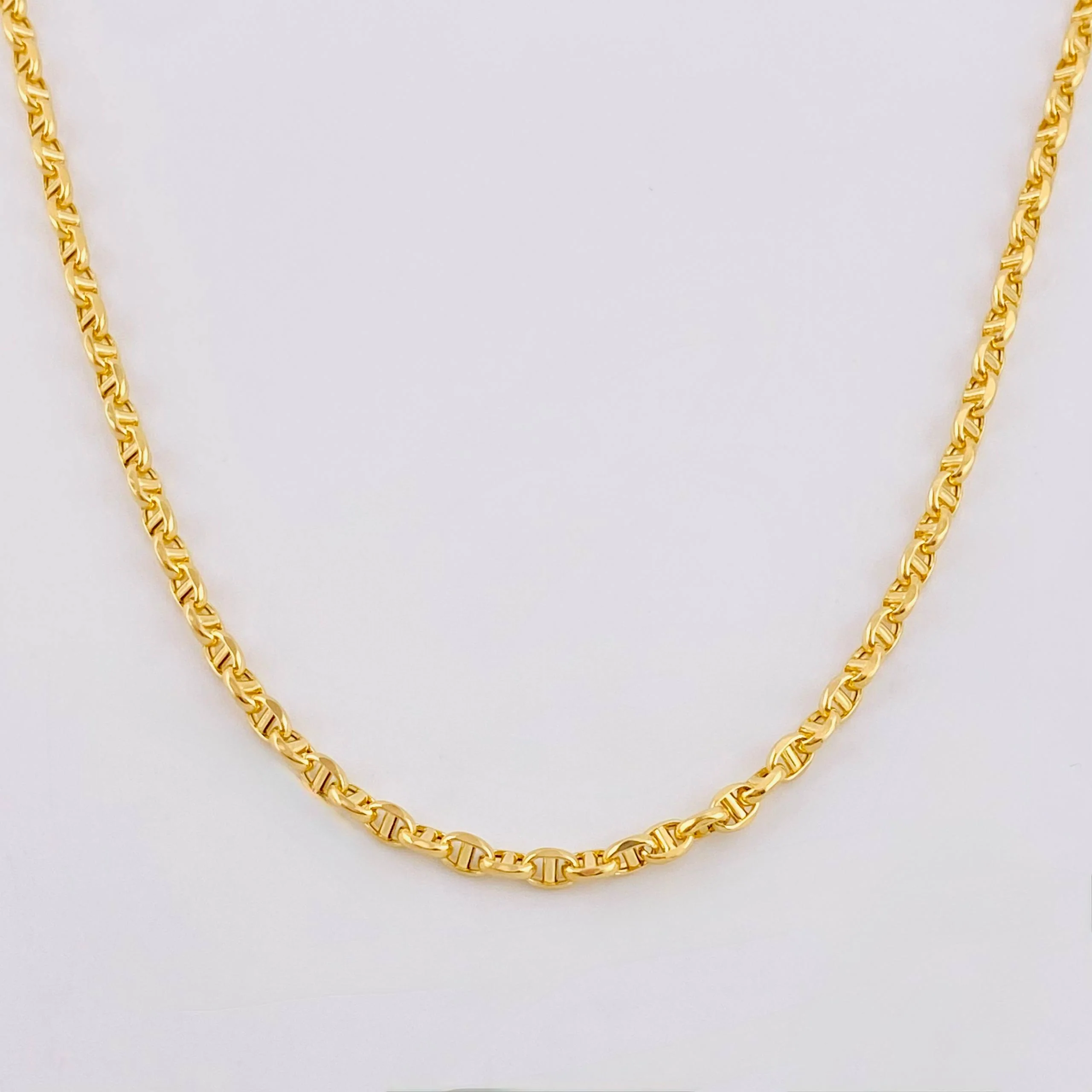 Cadena Marinera 4.8gr / 45cm / 3mm Oro Amarillo +3 18K *