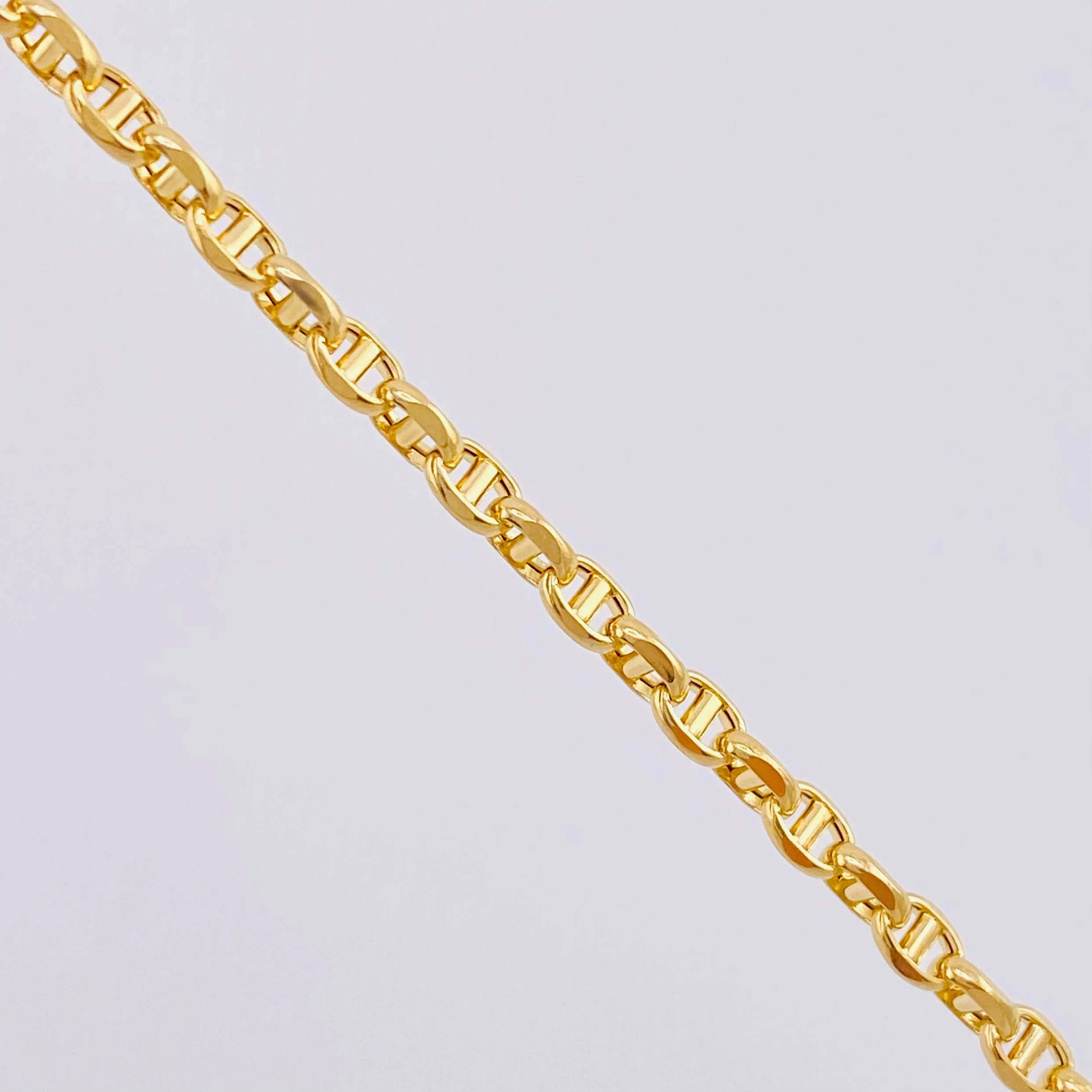 Cadena Marinera 5.35gr / 50cm / 3mm Oro Amarillo +3 18K © - Image 2