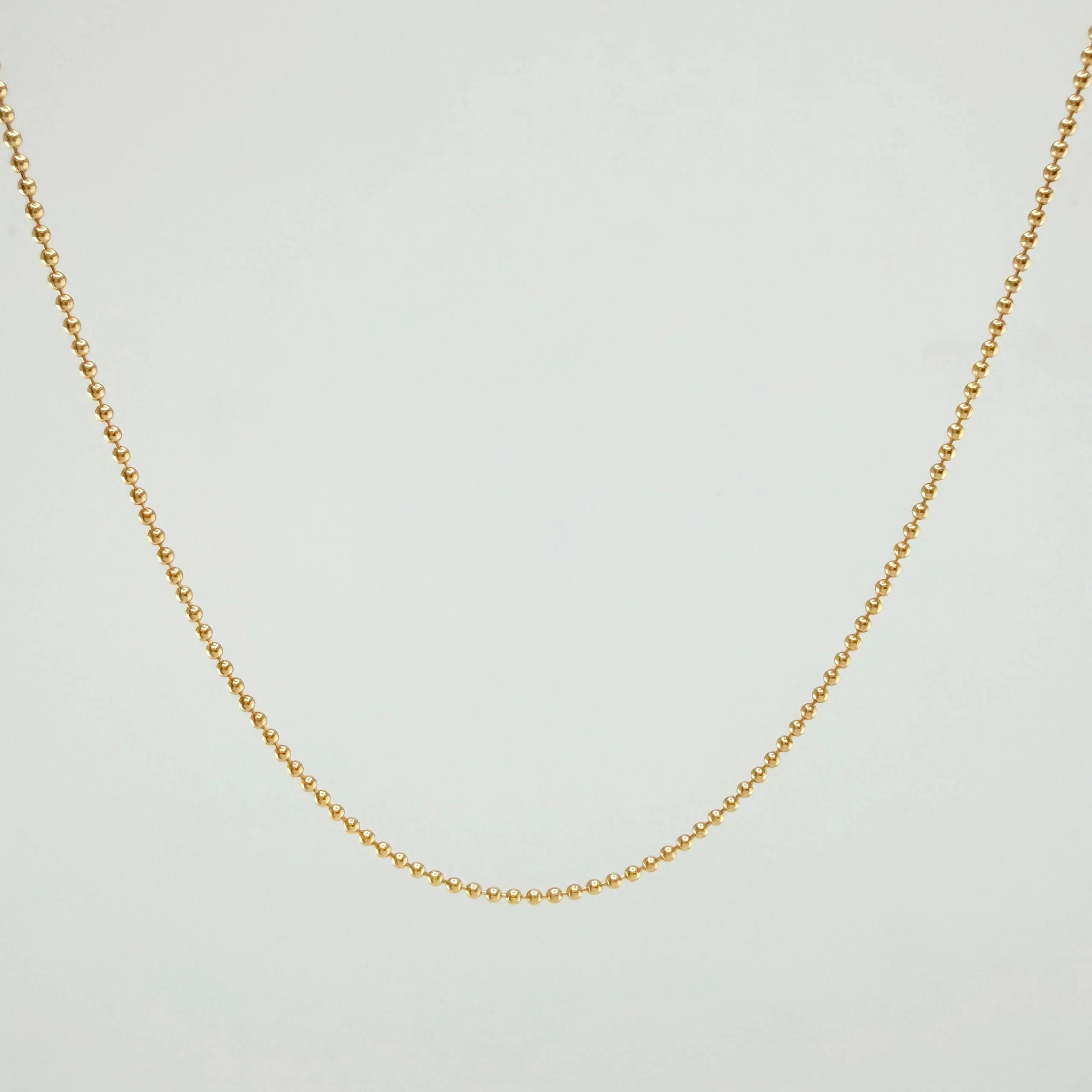 Cadena Militar 1.8gr / 40cm / 1mm Oro Amarillo 18K