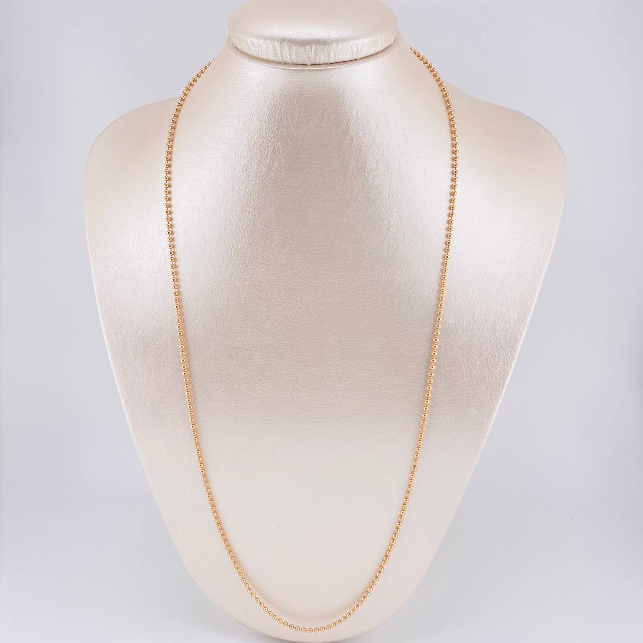 Cadena Militar 10 g / 61 cm / 2 mm Oro Rosa 18K - Image 6