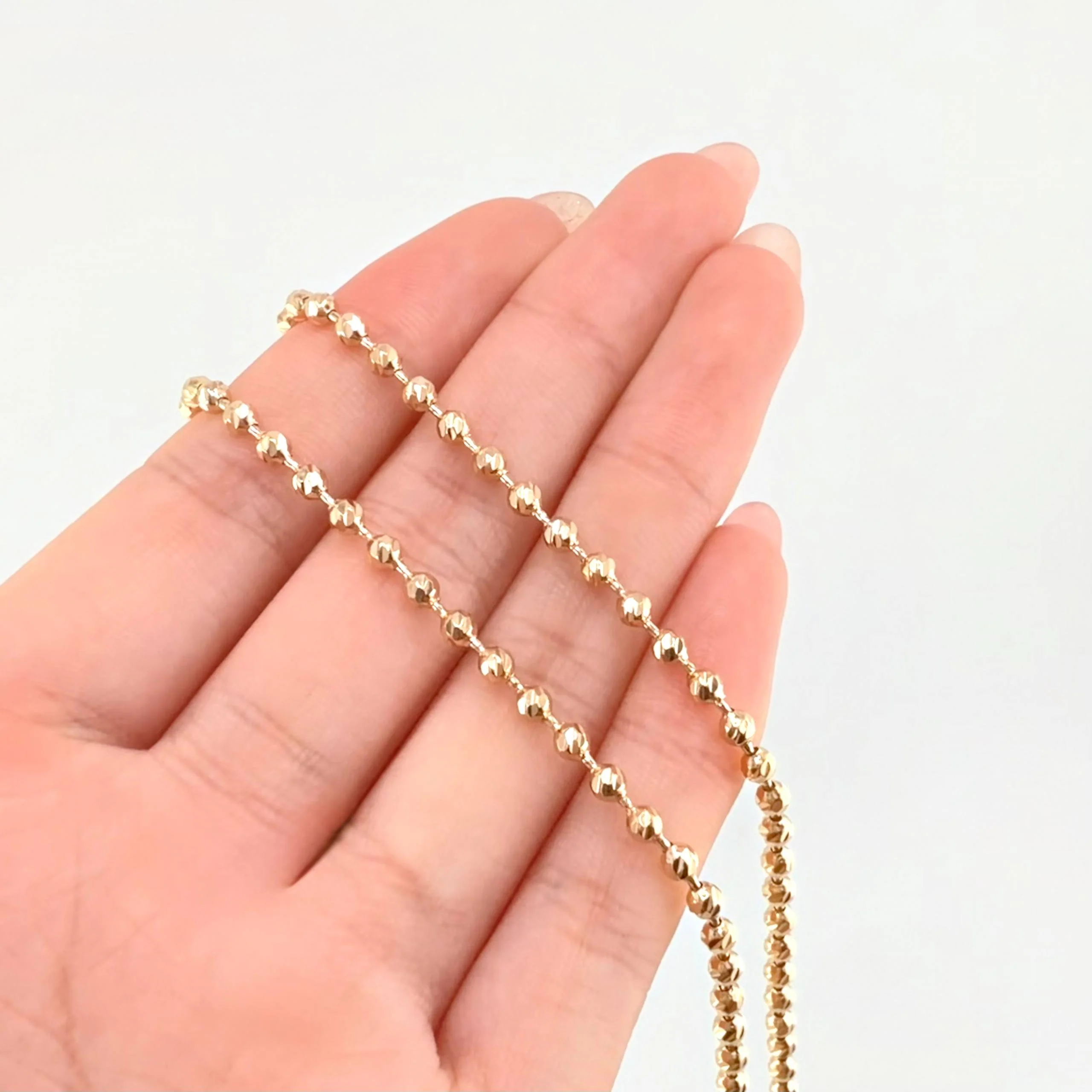 Cadena Militar 17.75gr / 60cm / 3mm Oro Amarillo 18K - Image 4
