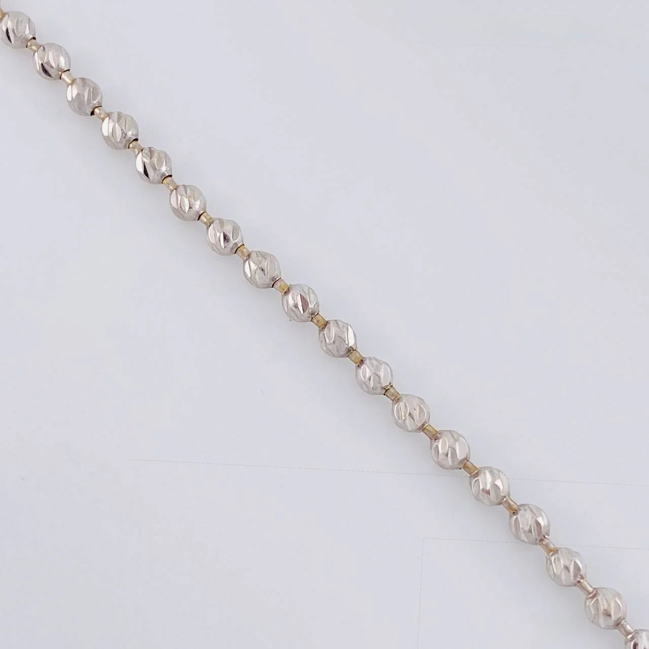 Cadena Militar 17.85 g / 61 cm / 3 mm Oro Blanco 18K - Image 4