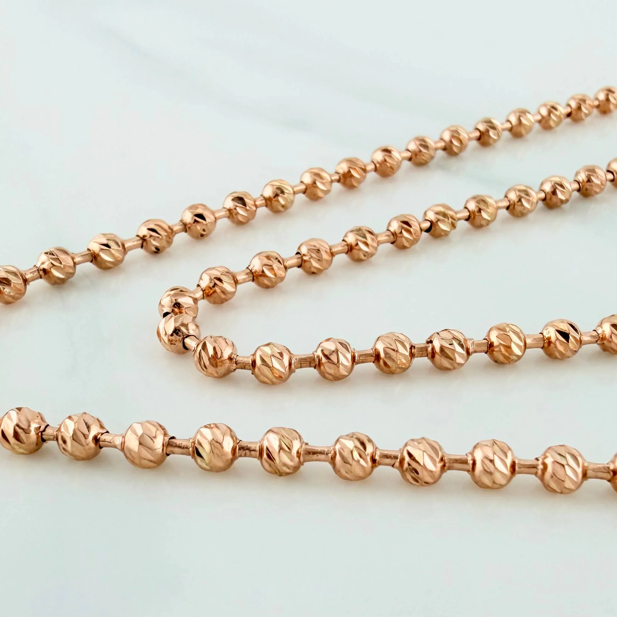 Cadena Militar 17.9 g / 57.6 cm / 3 mm Oro Rosa 18K - Image 3
