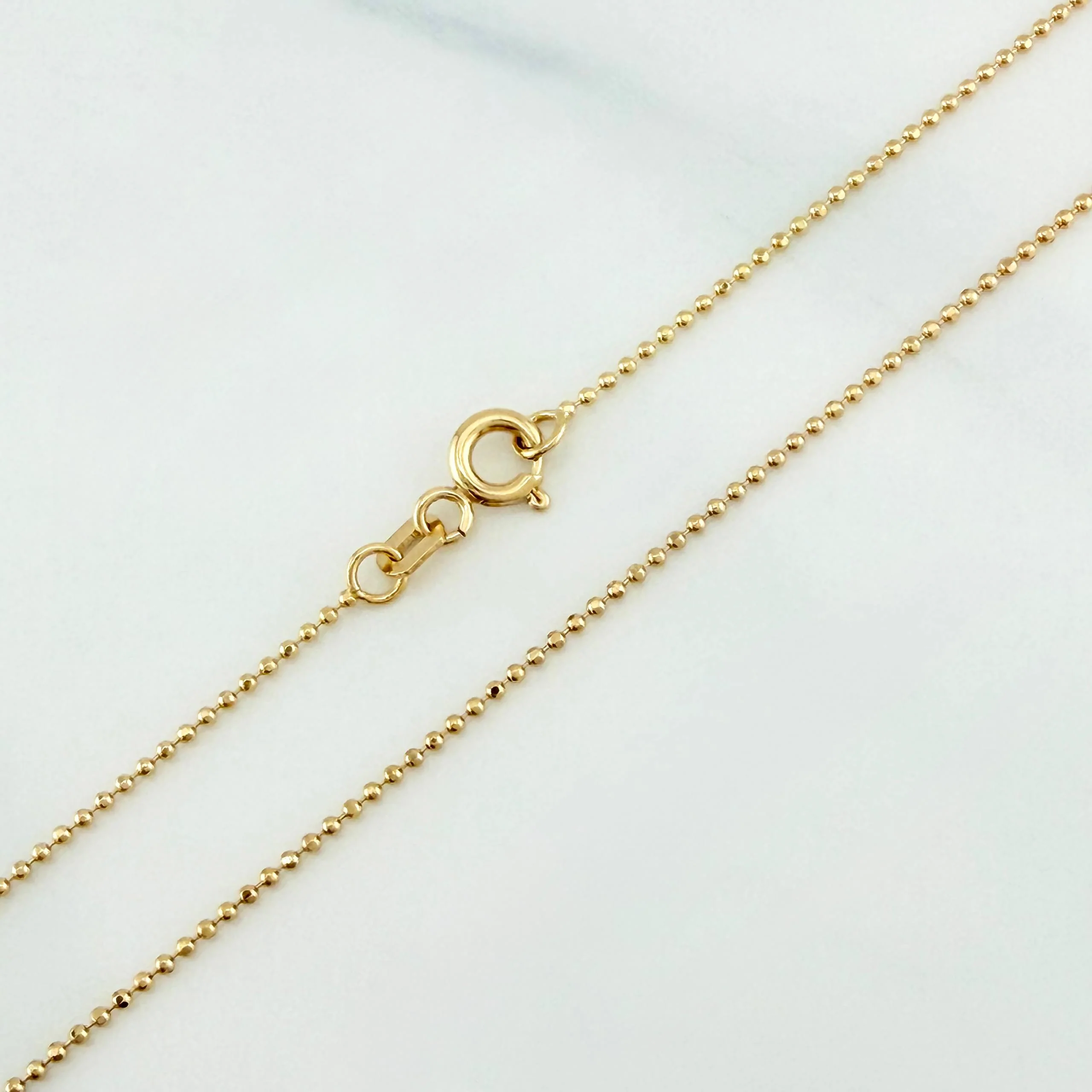 Cadena Militar 2.2 g / 50 cm / 0.5 mm Oro Amarillo 18K - Image 3