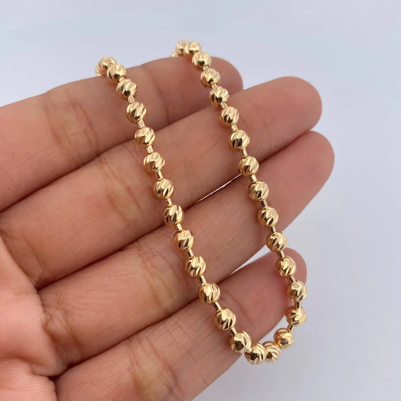 Cadena Militar 21.9 g / 61 cm / 3.95 mm Oro Amarillo 18K - Image 3