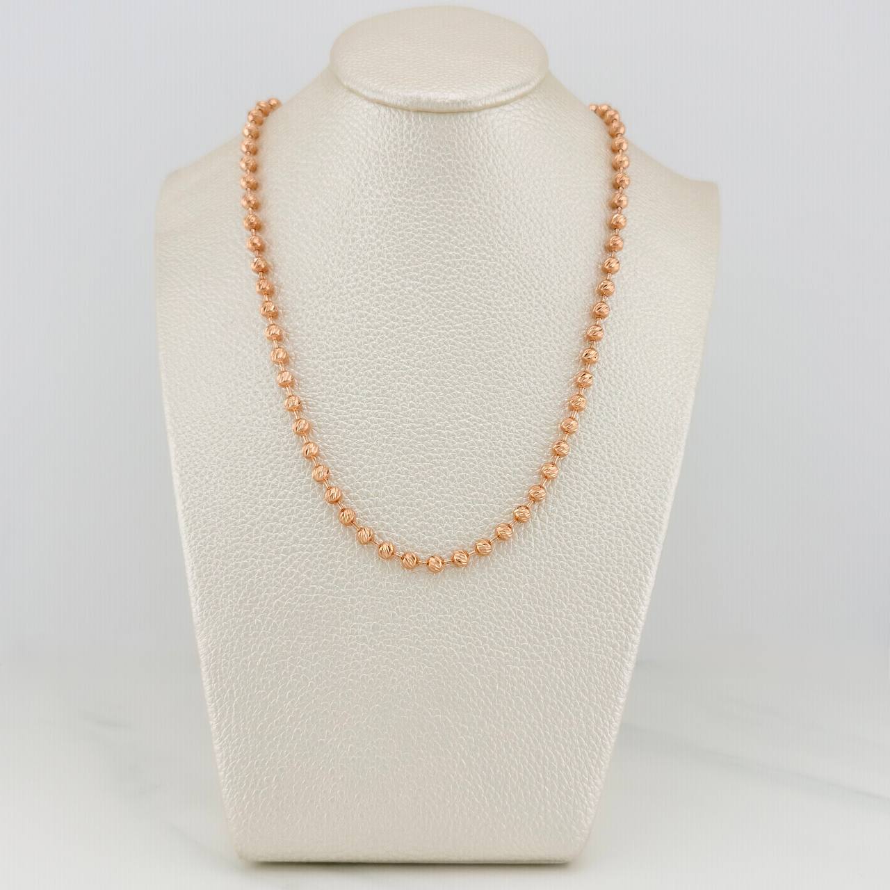 Cadena Militar 23gr / 69.6cm / 4mm Oro Rosa 18K $ - Image 7