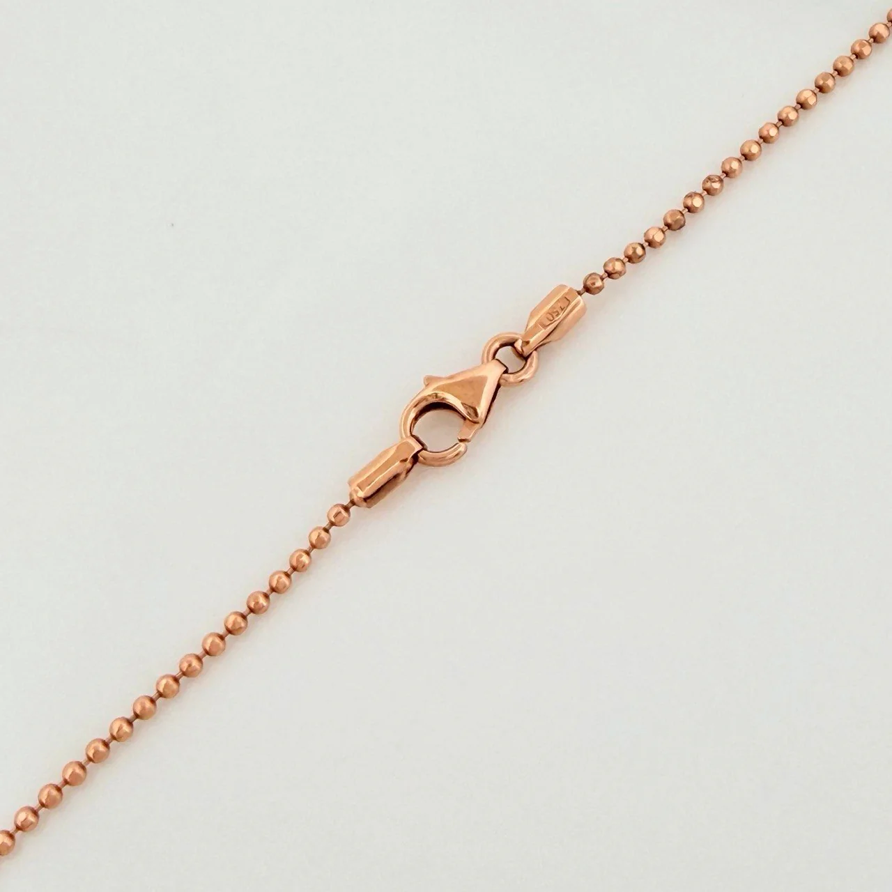 Cadena Militar 3.75g / 60cm / 0.9mm Oro Rosa 18K - Image 4