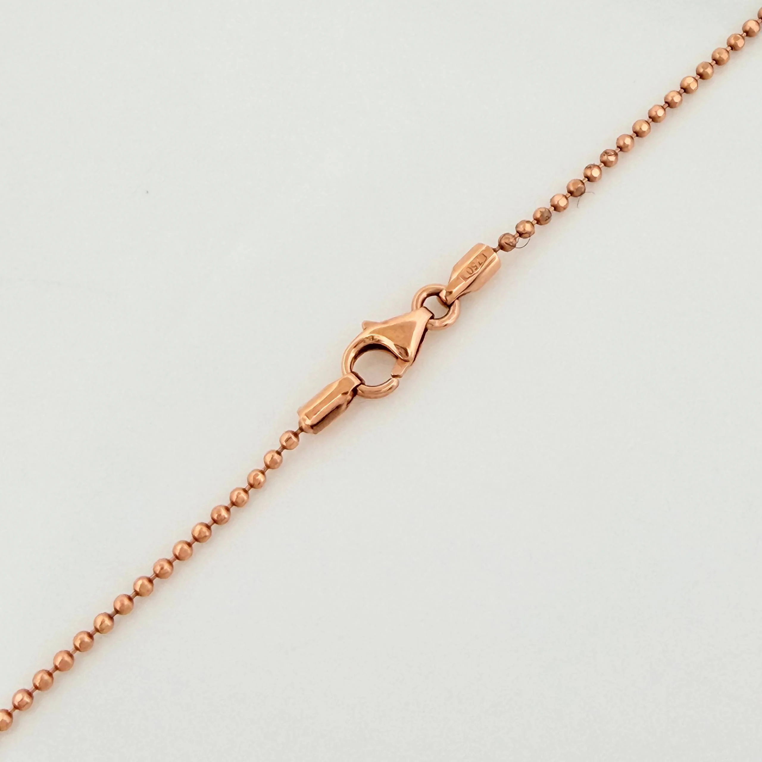 Cadena Militar 3.7g / 60cm / 0.9mm Oro Rosa 18K - Image 4