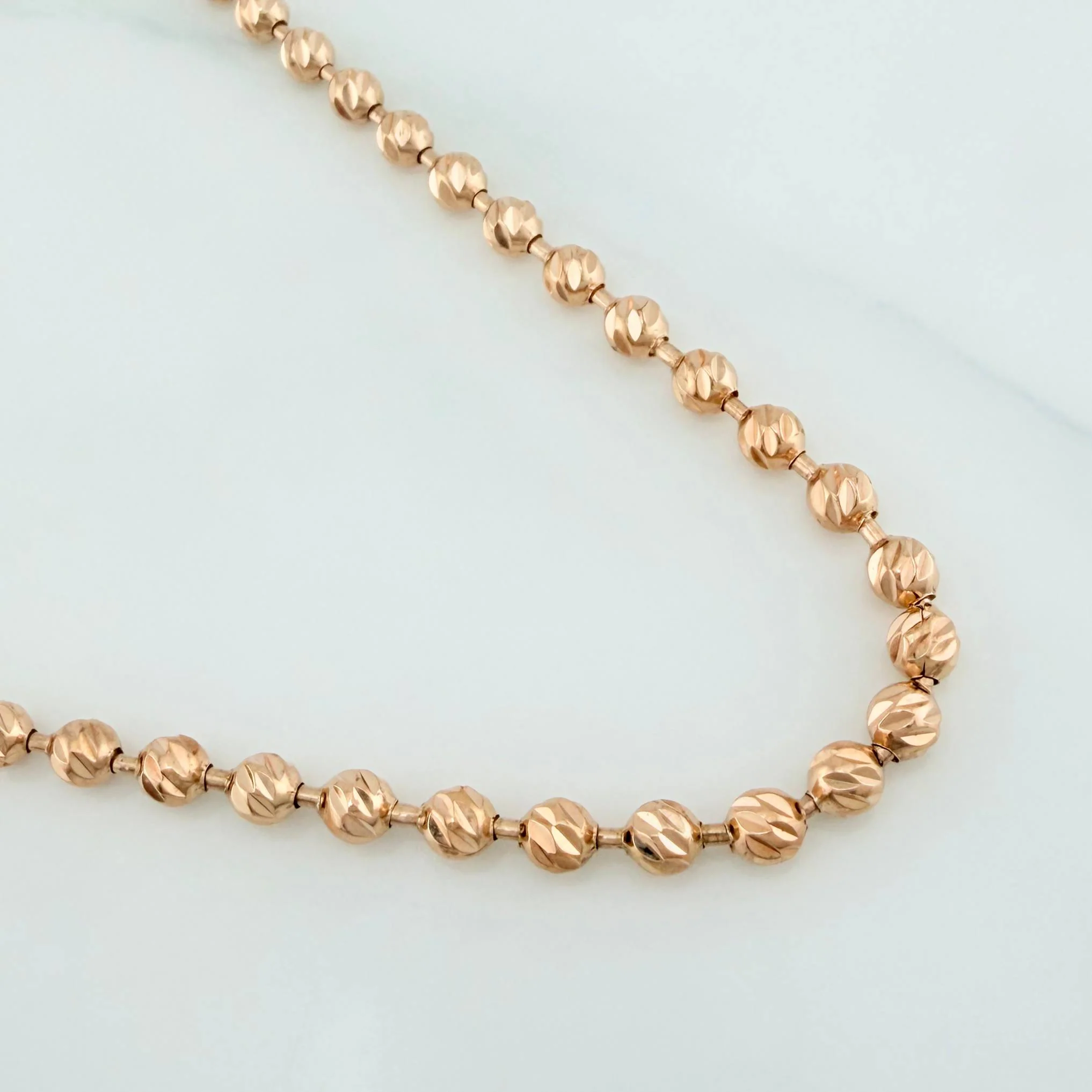 Cadena Militar 31.1 g / 72 cm / 4 mm Oro Rosa 18K