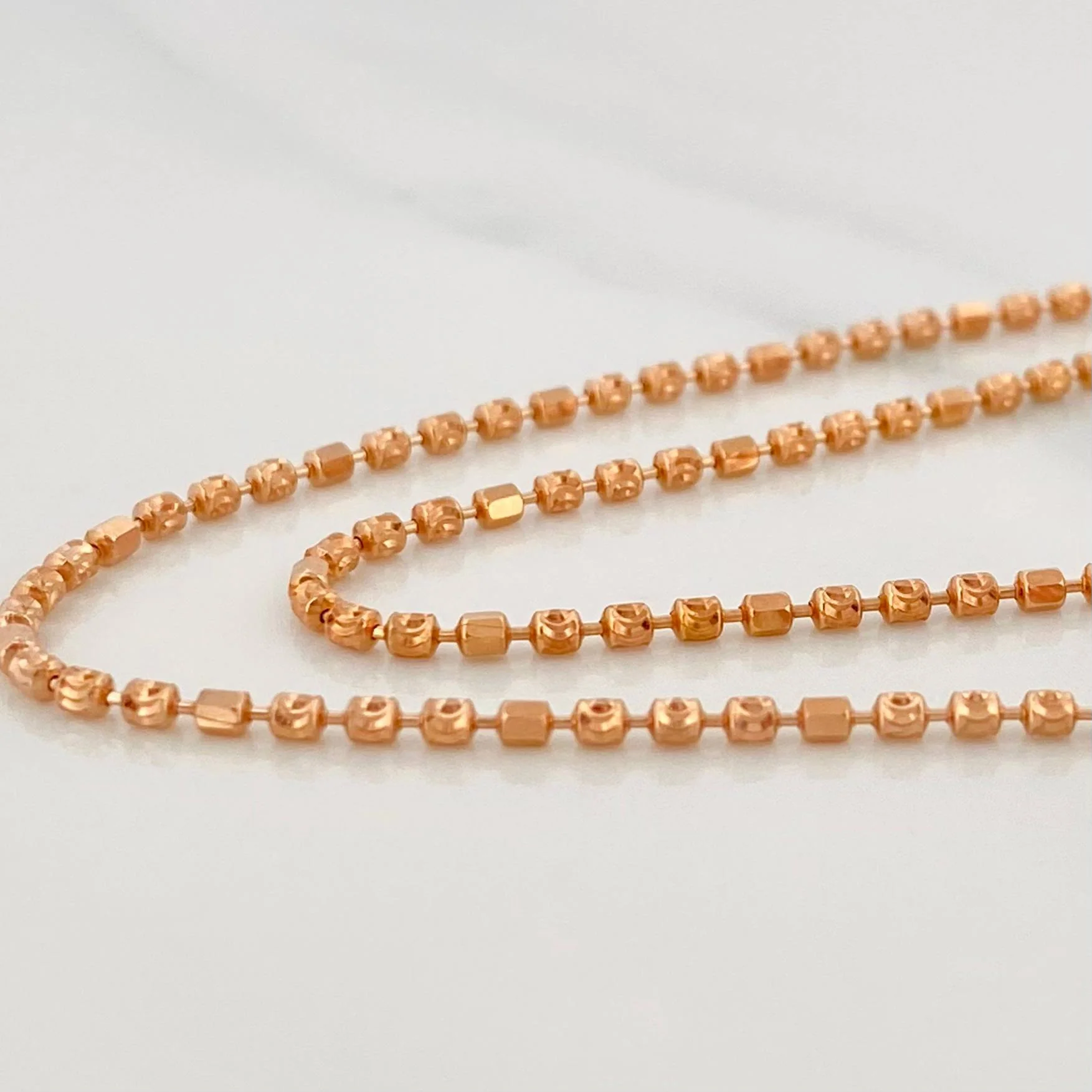 Cadena Militar 4.55 g / 40 cm / 1.5 mm Oro Rosa 18K - Image 3