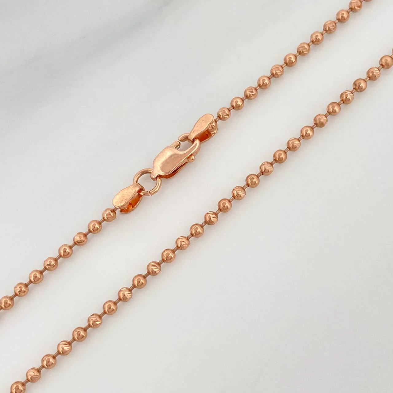 Cadena Militar 6.5 g / 52 cm / 1.78 mm Oro Rosa 18K - Image 3