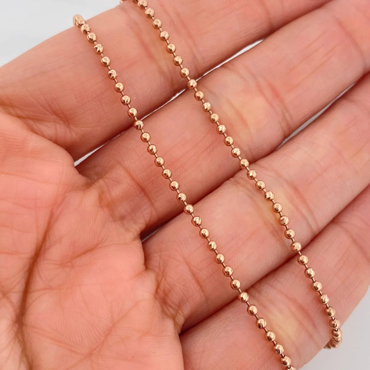 Cadena Militar 6.5 g / 52 cm / 1.78 mm Oro Rosa 18K - Image 4