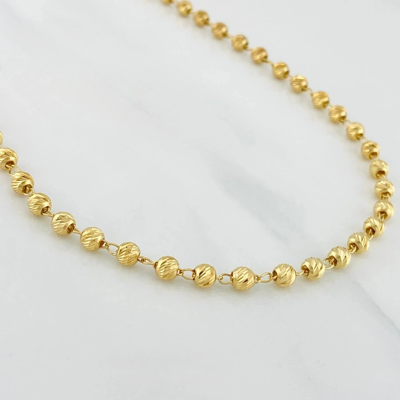 Cadena Militar 9.6g / 51.5cm / 4mm Oro Amarillo 18K - Image 2
