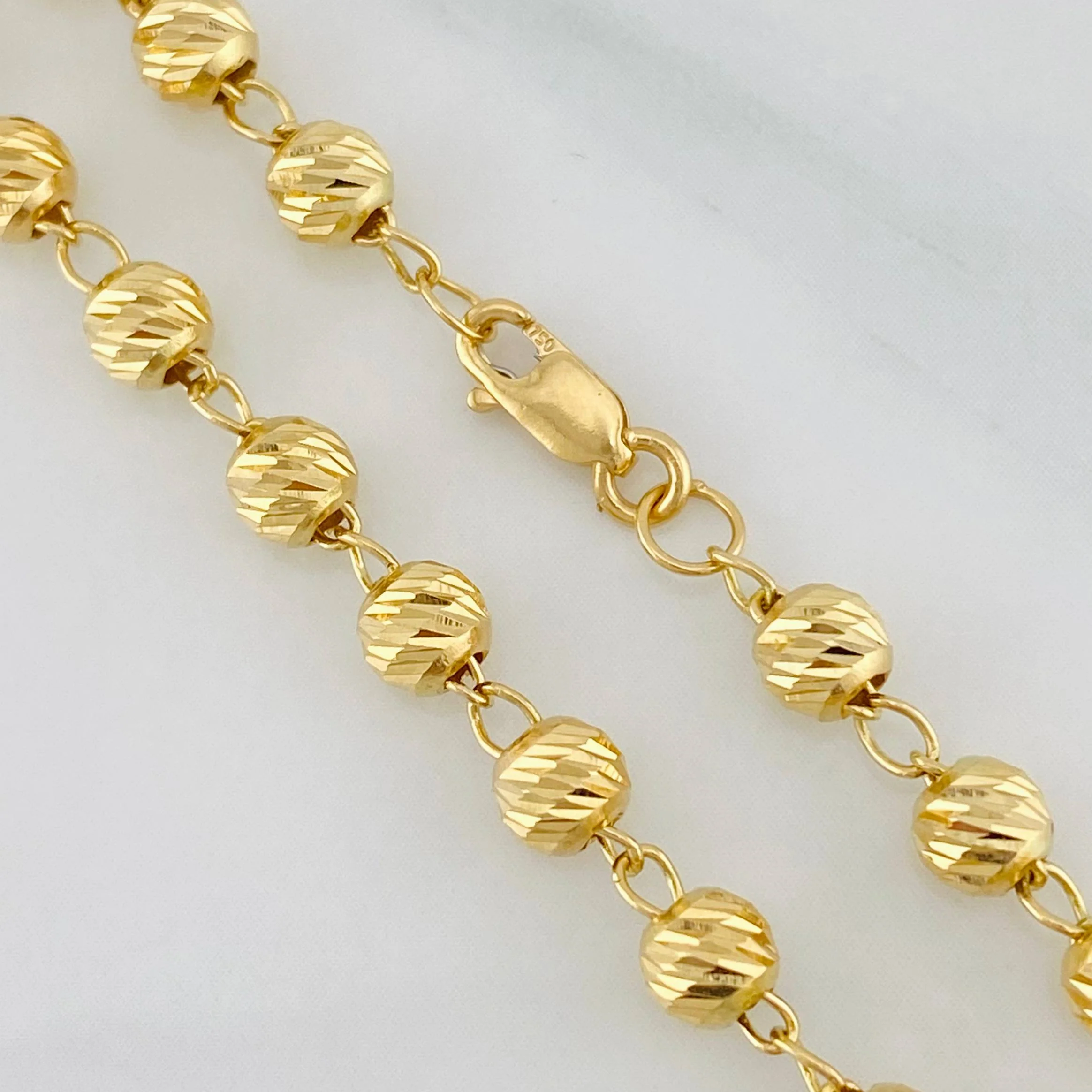 Cadena Militar 9.6g / 51.5cm / 4mm Oro Amarillo 18K - Image 3