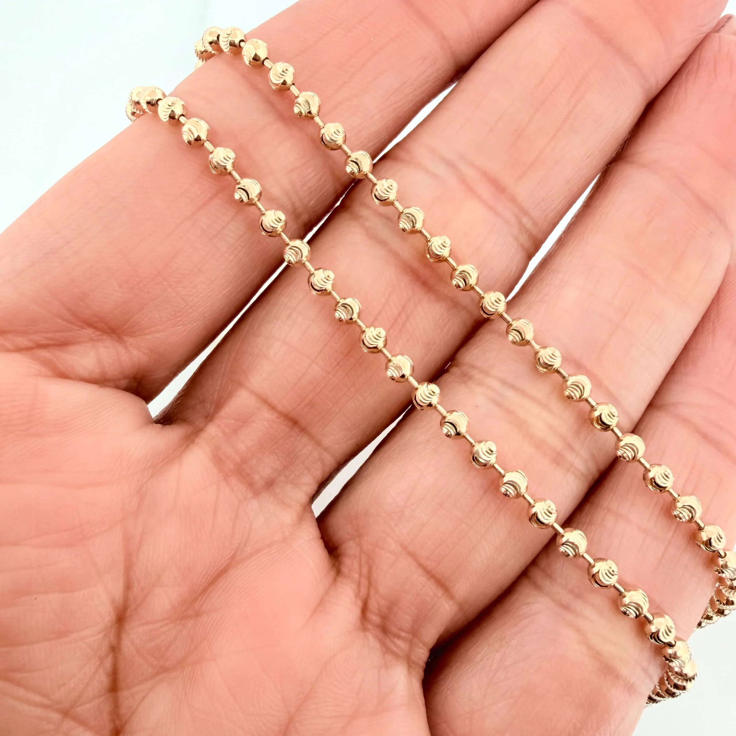 Cadena Militar 9.9g / 50.05cm / 2.6mm Oro Amarillo 18K - Image 4