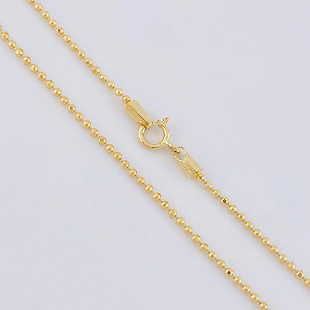 Cadena Militar Diamantada 3.1 g / 50 cm / 1.2 mm Oro Amarillo 18K - Image 5