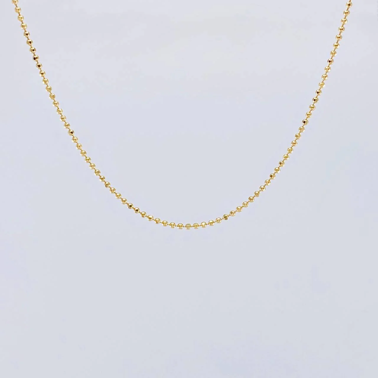 Cadena Militar Diamantada 3.1 g / 50 cm / 1.2 mm Oro Amarillo 18K - Image 5