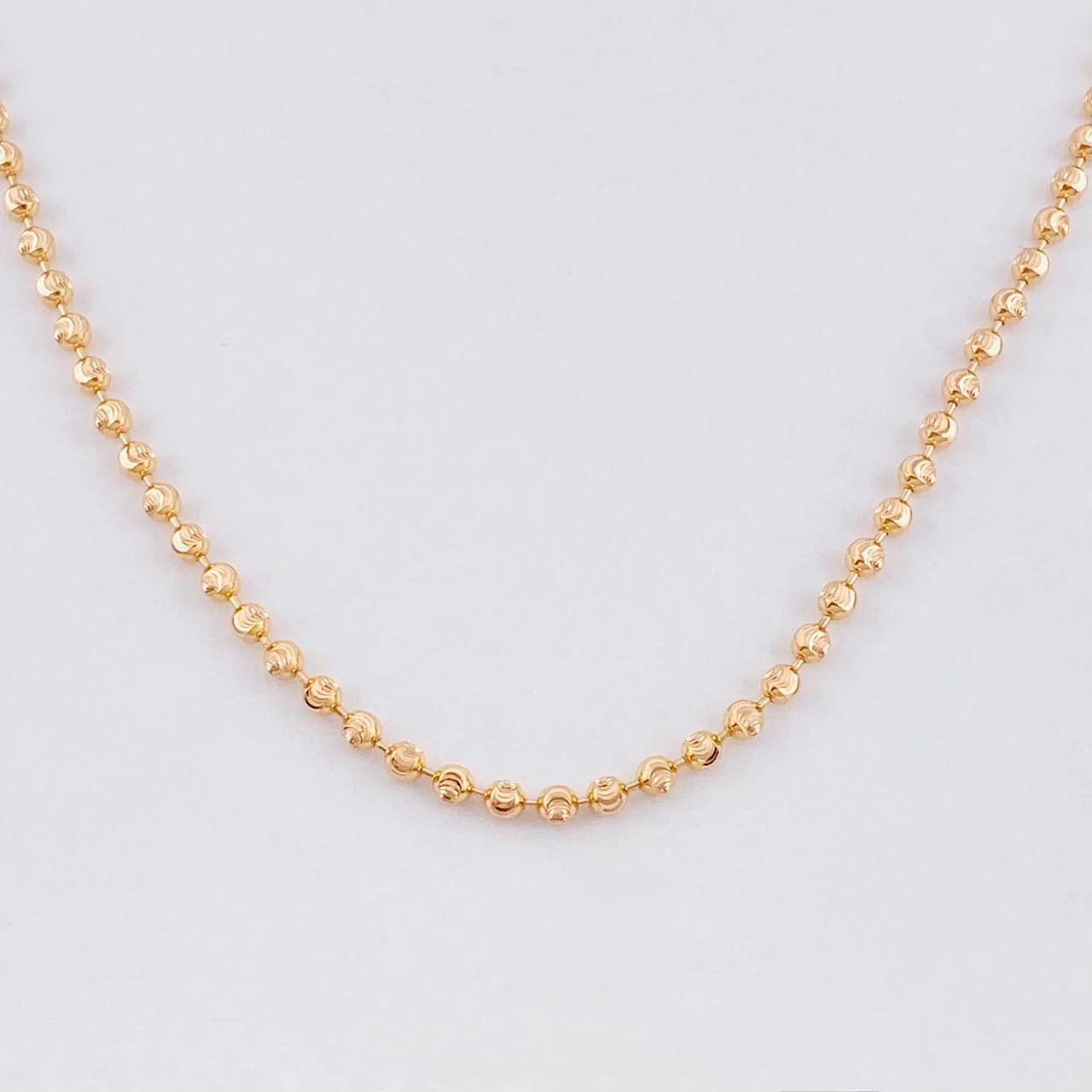 Cadena Militar Diamantada Media Luna 12.4 g / 70 cm / 2.45 mm Oro Rosa 18K