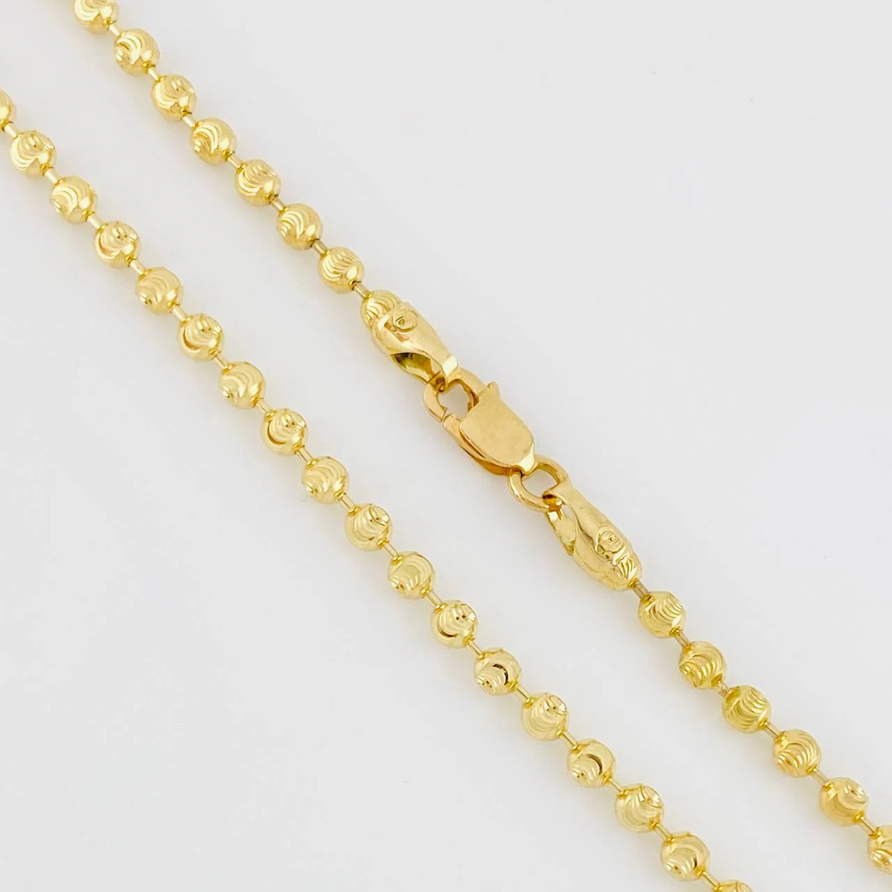 Cadena Militar Diamantada Media Luna 8.9 g / 45 cm / 2.4 mm Oro Amarillo 18K - Image 3