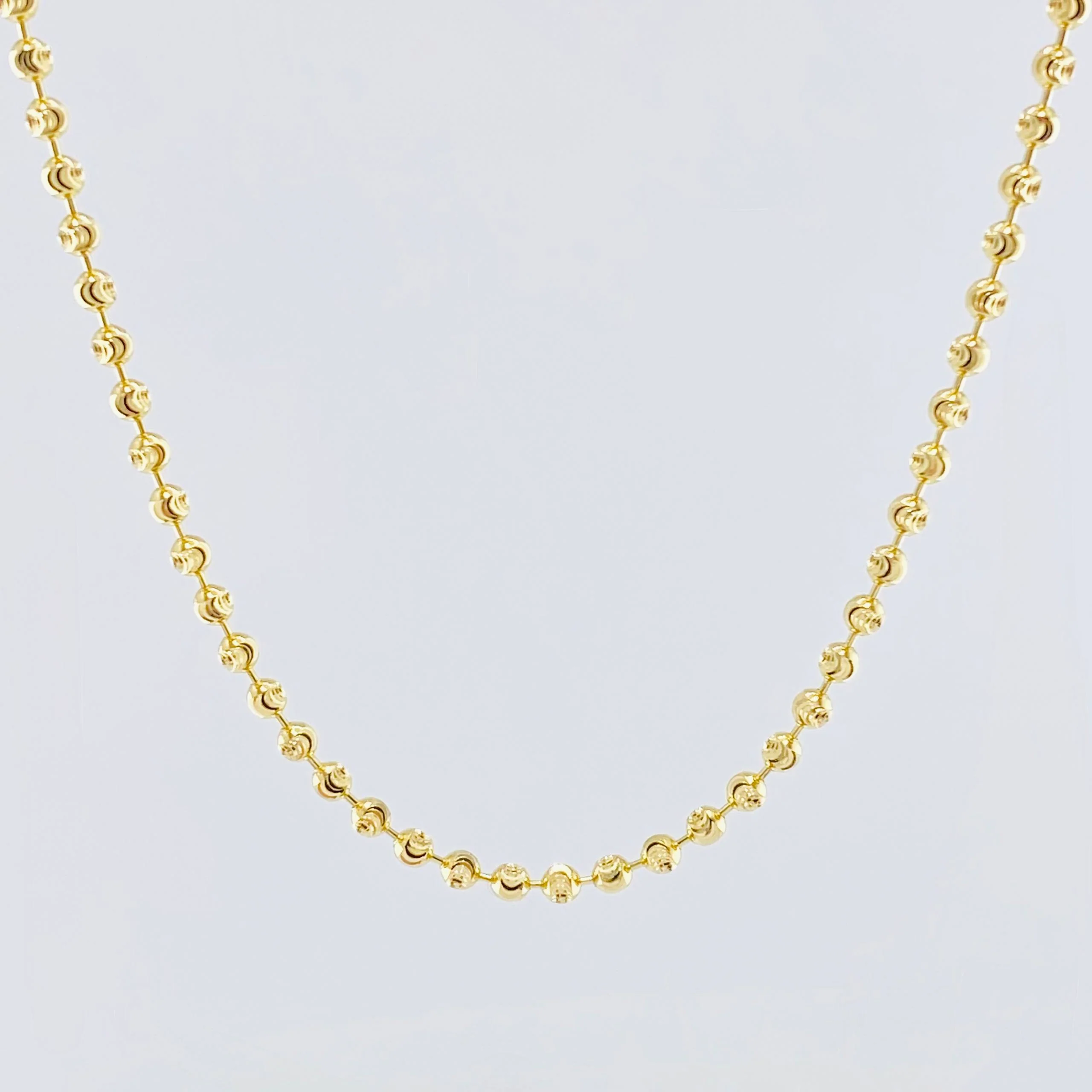 Cadena Militar Media Luna 12.25gr / 60cm / 2.5mm Oro Amarillo 18K