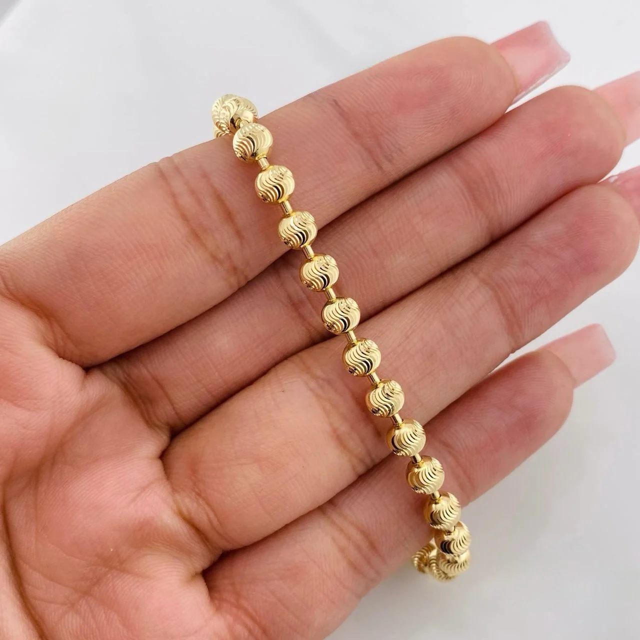 Cadena Militar Media Luna 13.9g / 47cm / 4mm Oro Amarillo 18K - Image 4
