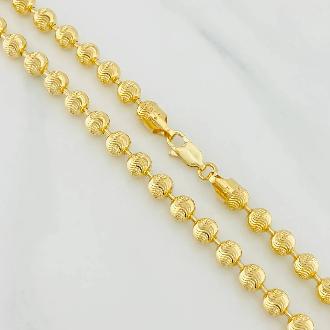 Cadena Militar Media Luna 21.25g / 47cm / 5mm Oro Amarillo 18K - Image 3